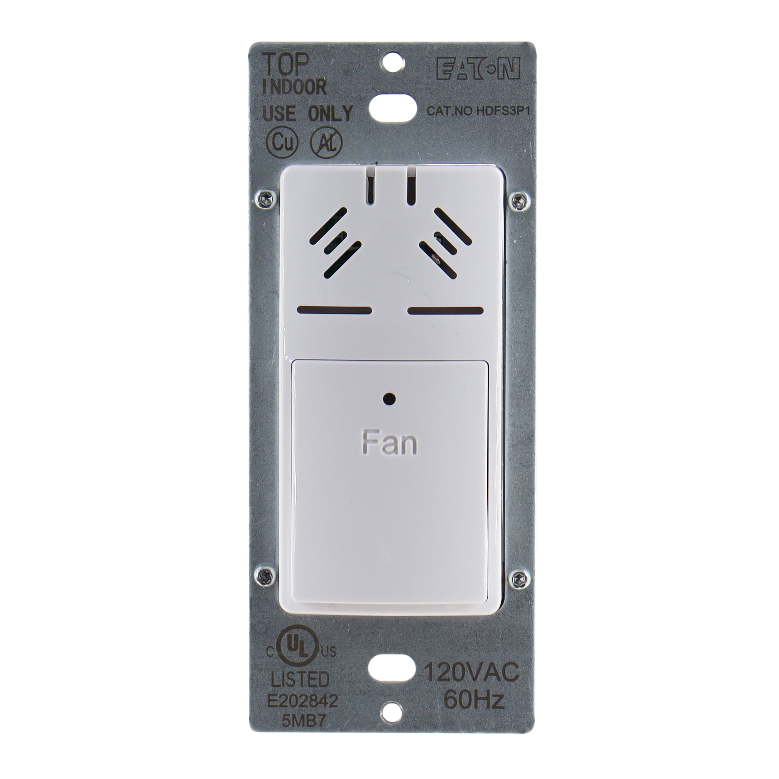 Eaton HDFS3P1-W-L Humidity Sensor And Fan Control, 15A, 120V, White ...