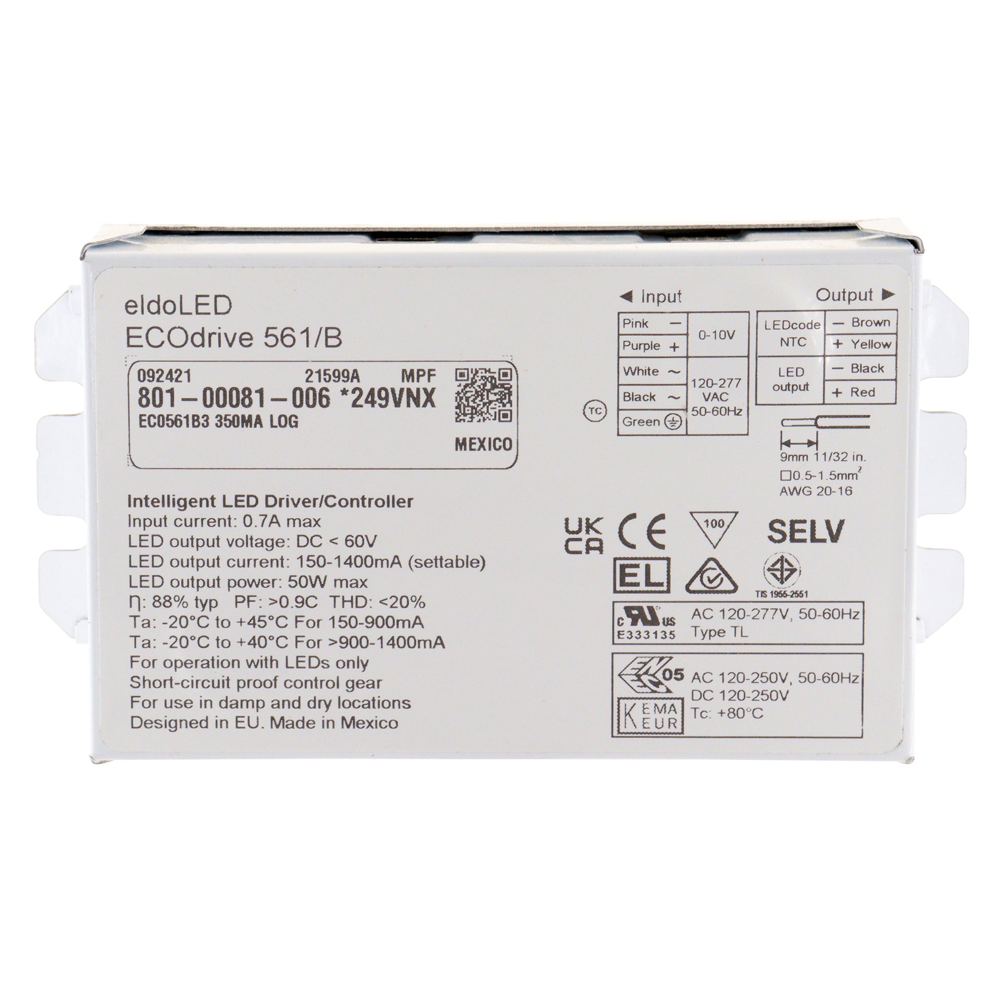 EldoledEcodrive-561/bIntelligentLedDriver,60v,150-1400ma,50w,1 ...