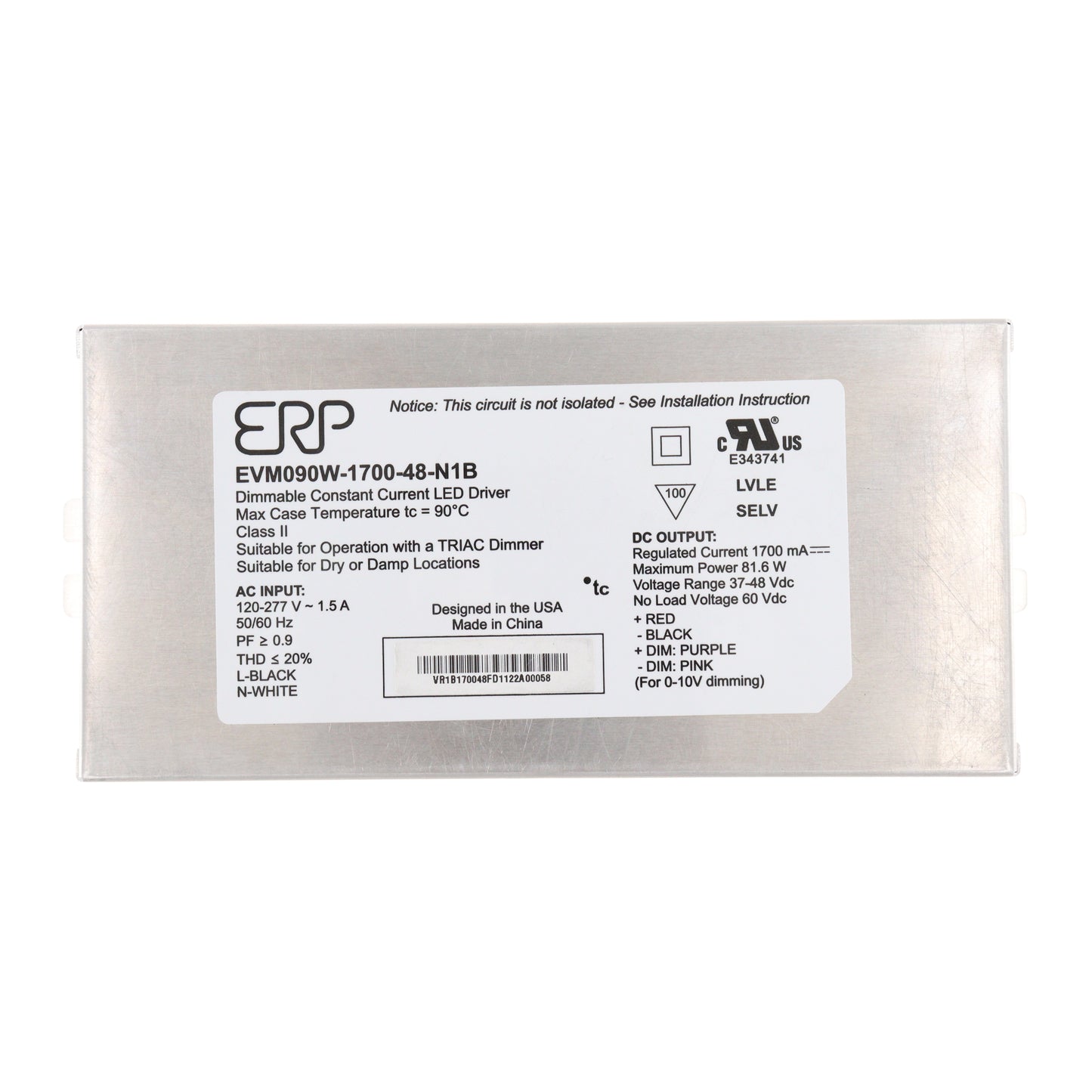 ERP Power EVM090W-1700-48-N1B
