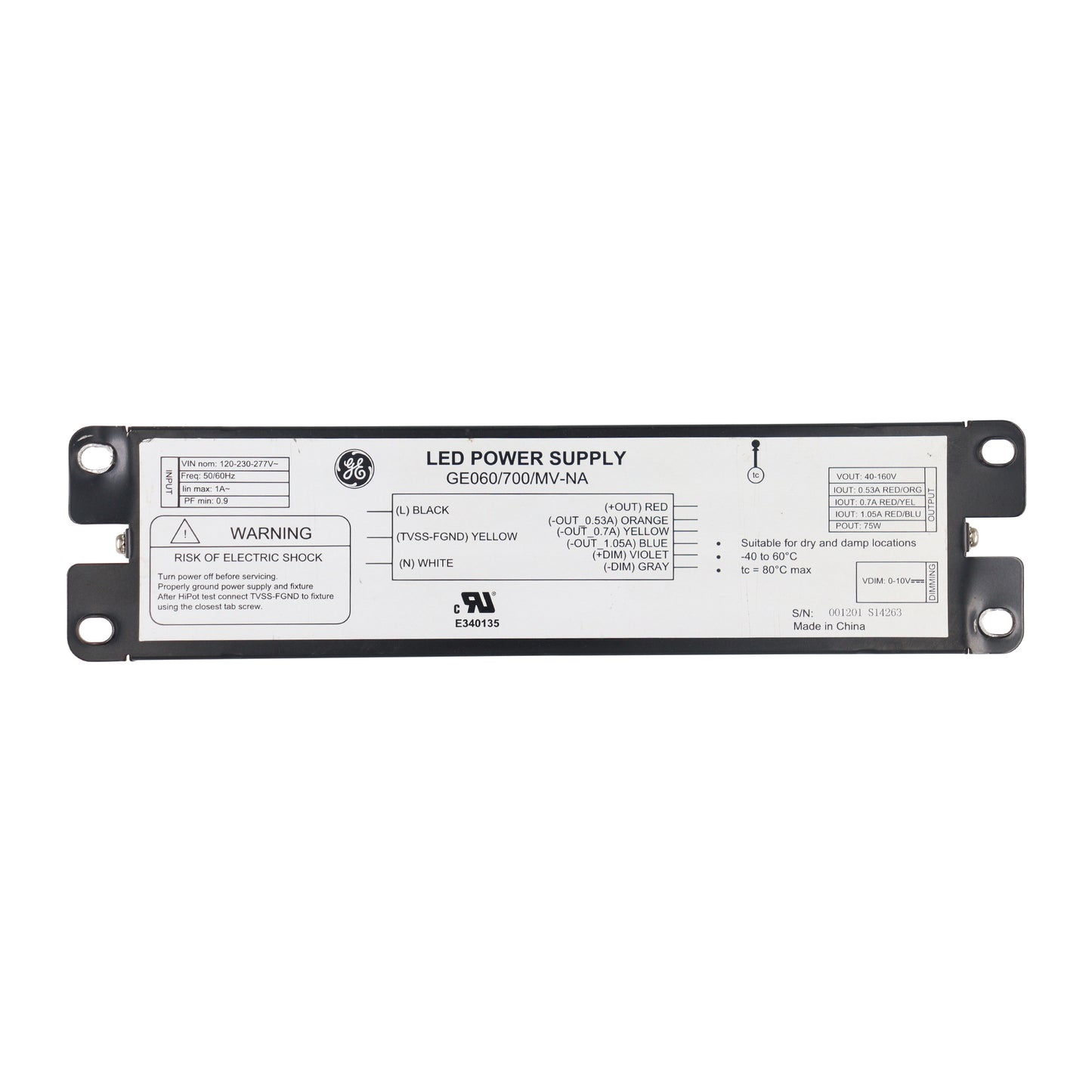 GE GE060/700/MV-NA