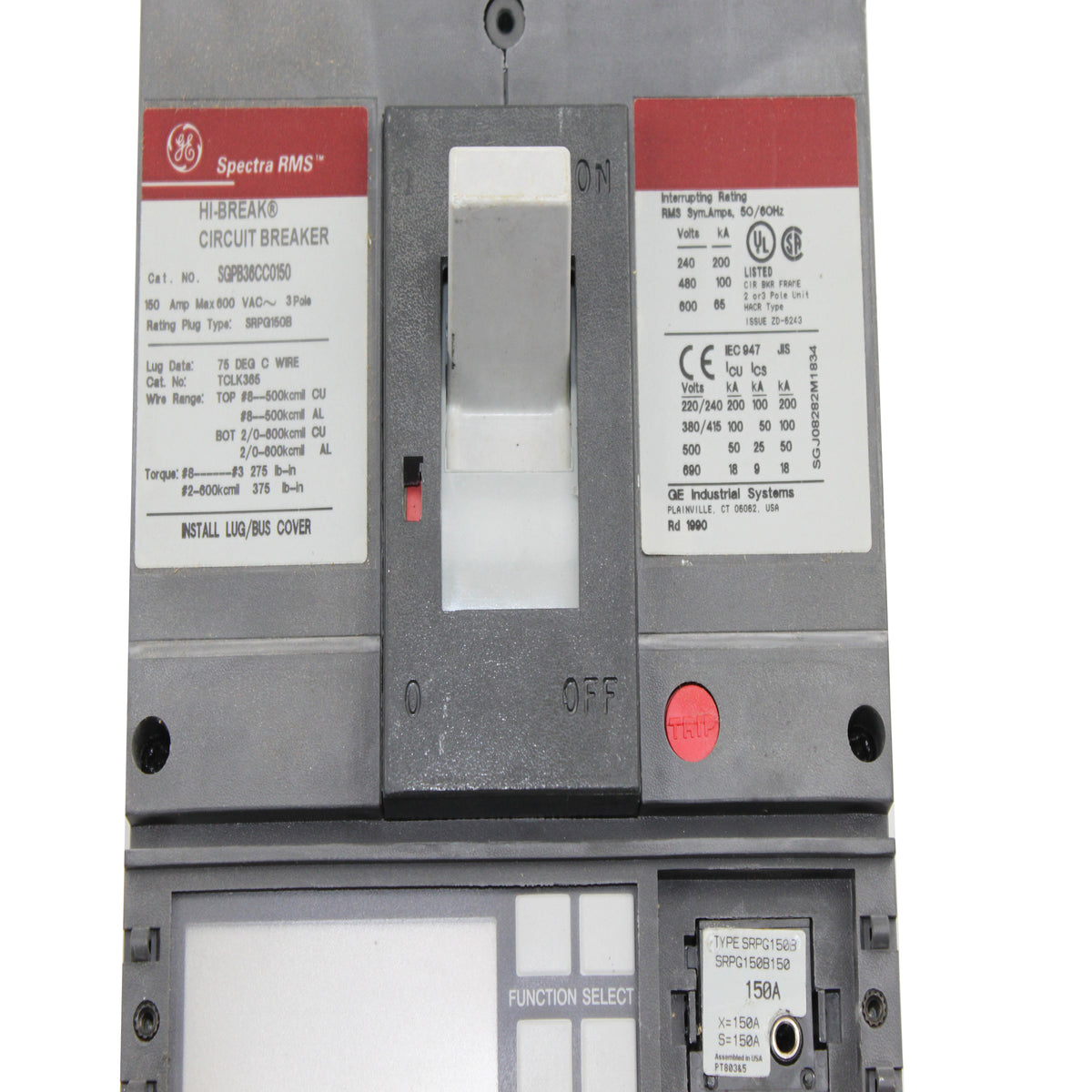 General Electric, Inc. SGPB36CC0150