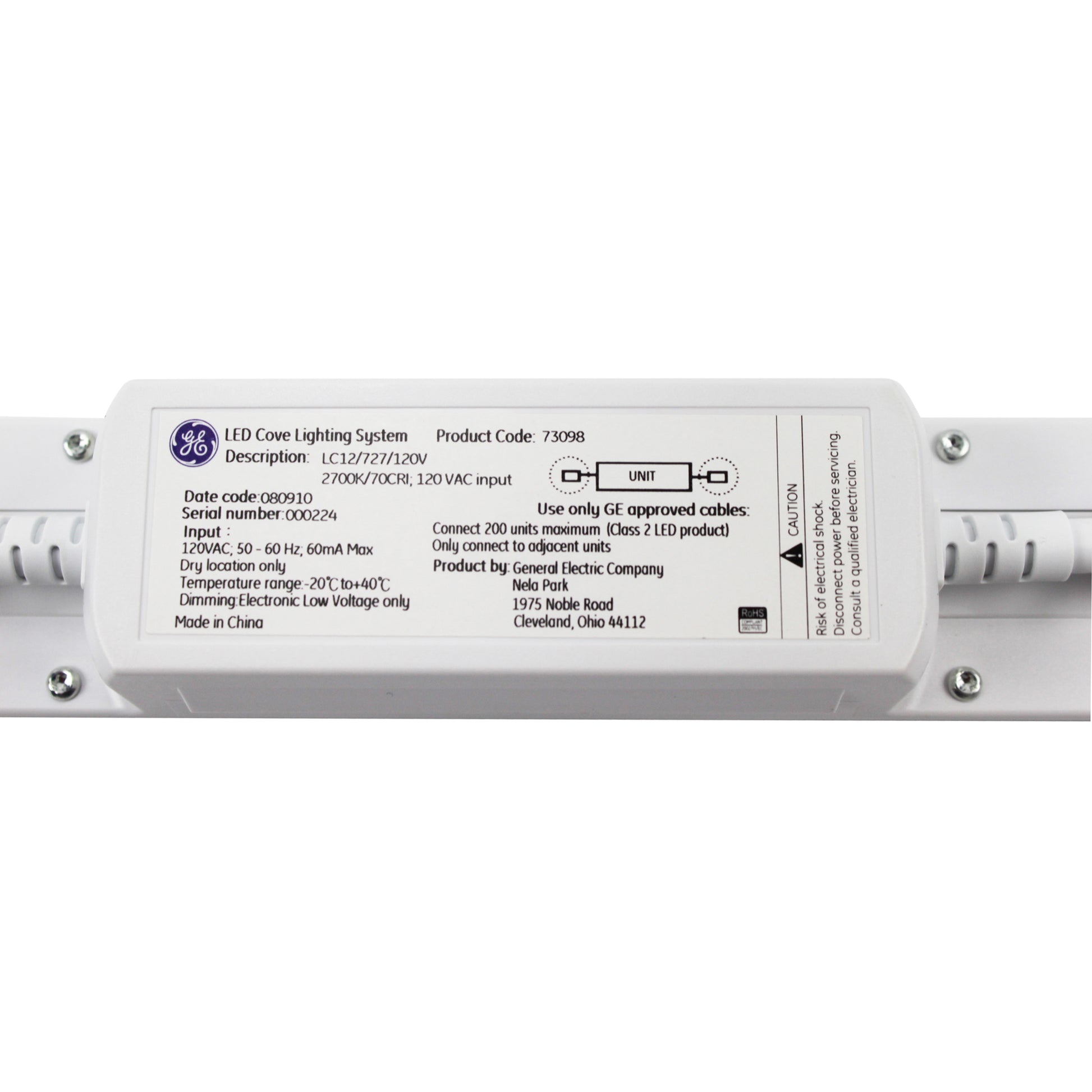 General Electric, Inc. LC12/727/120V