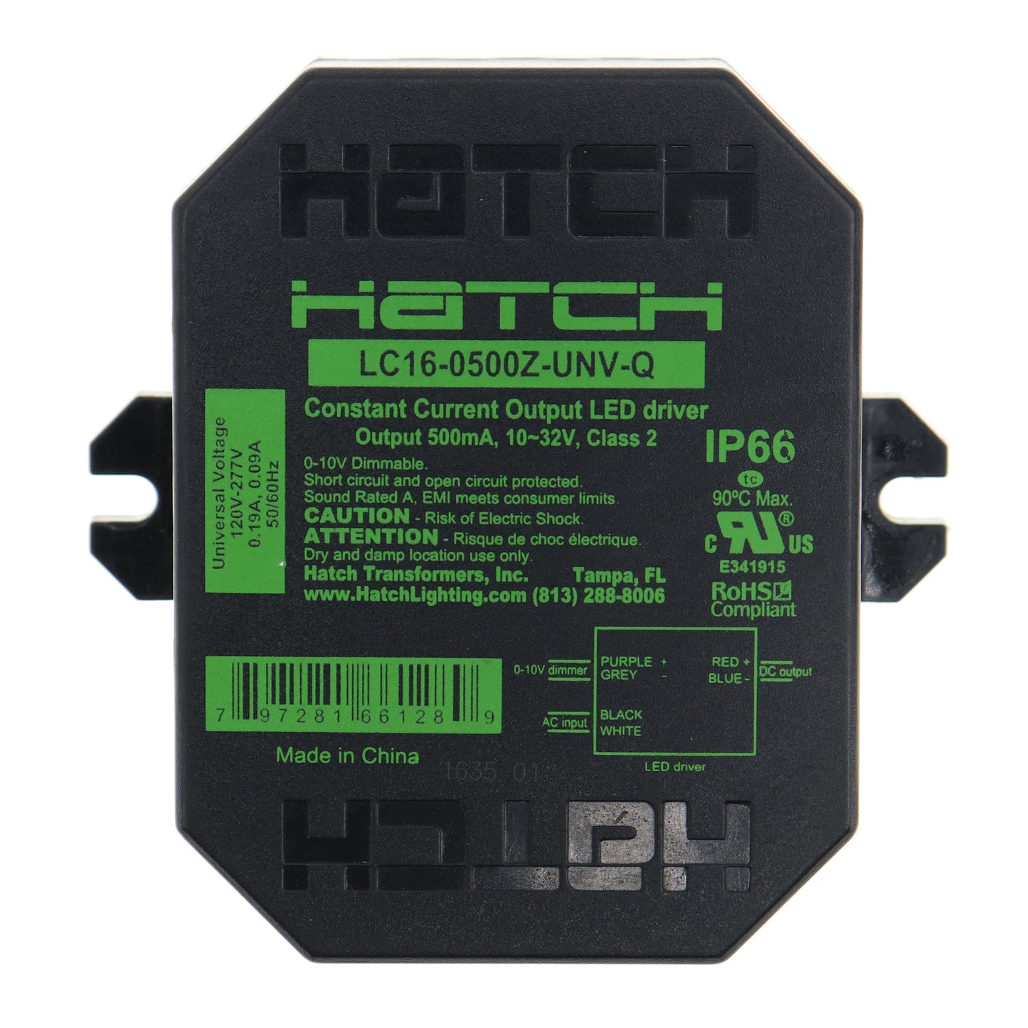 Hatch Lighting LC16-0500Z-UNV-Q