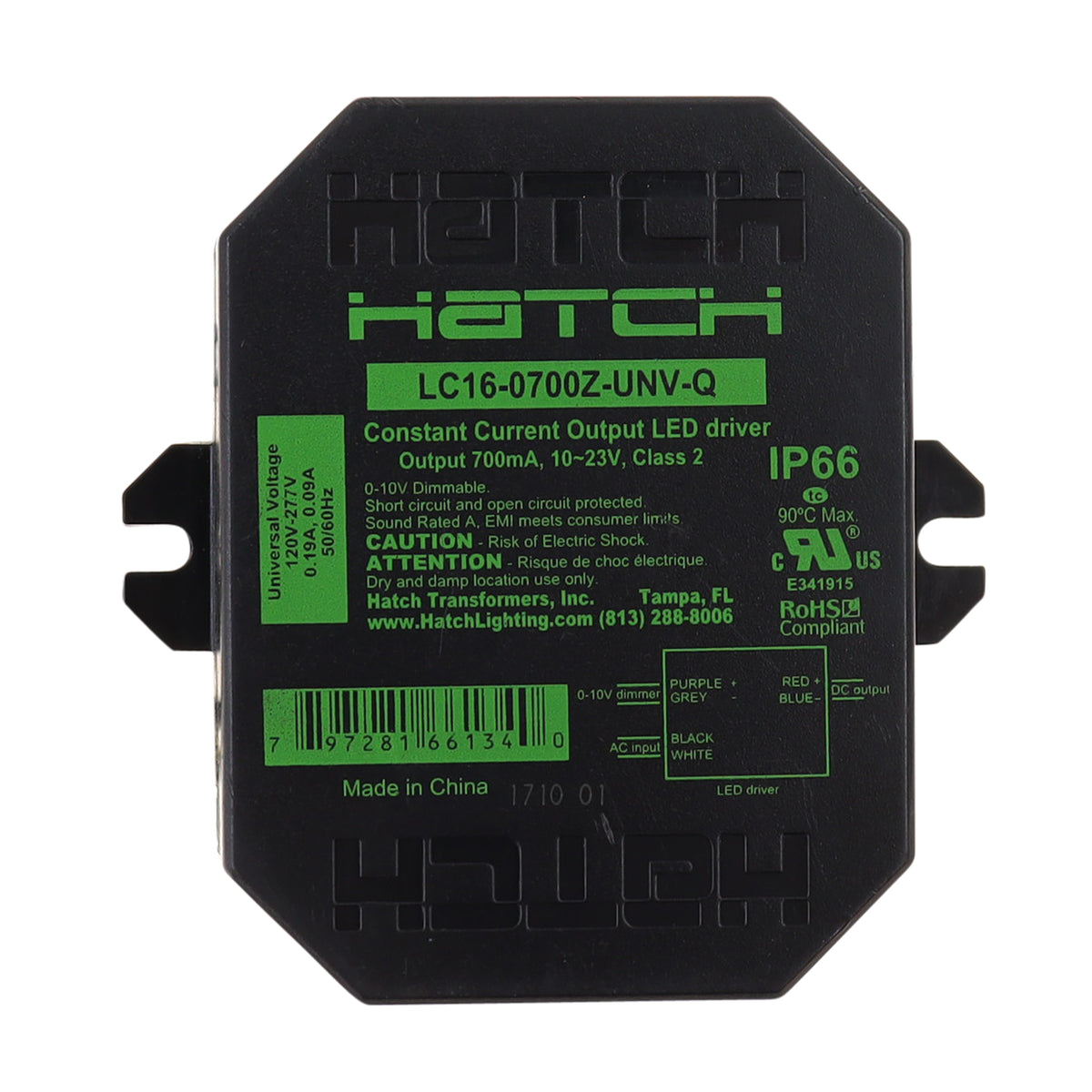 Hatch Lighting LC16-0700Z-UNV-Q