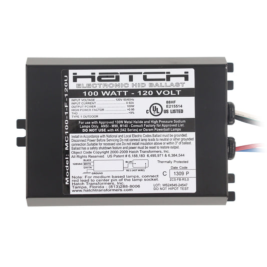 Hatch Lighting MC100-1-F-120U