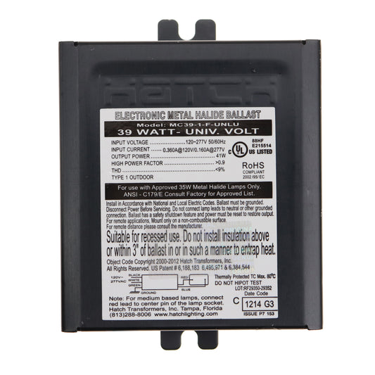 HATCH MC39-1-F-UNLU