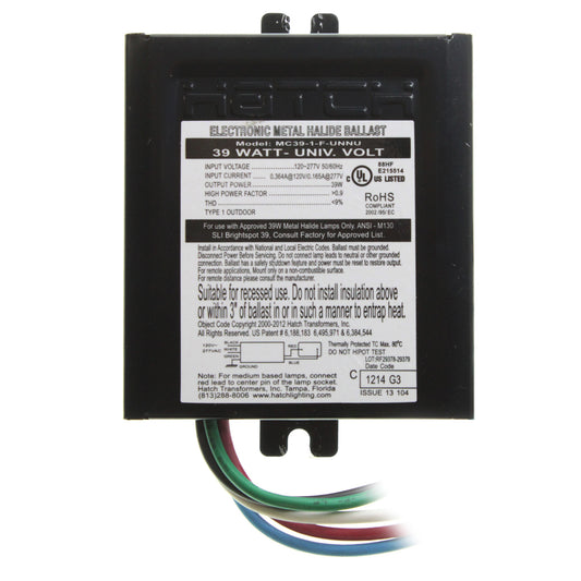 Hatch Lighting MC39-1-F-UNNU