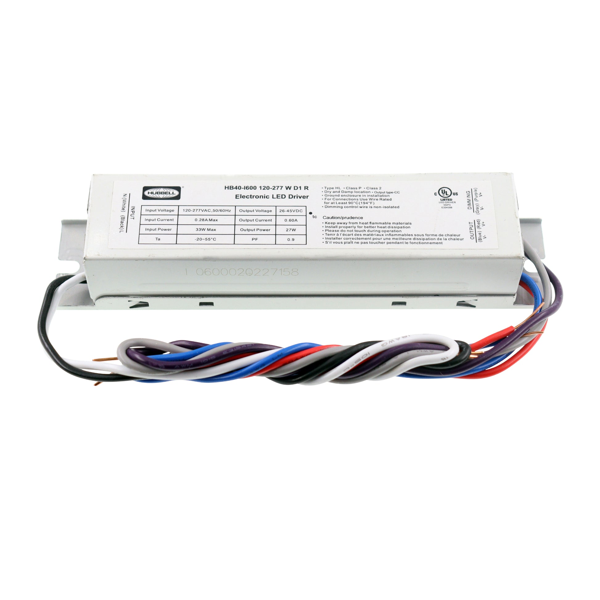 Hubbell HB40-I600-120-277-W-D1-R