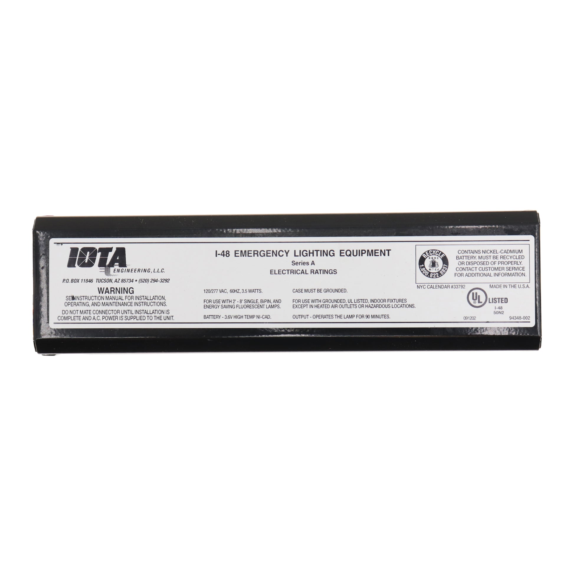 Iota Engineering Co. I-48-SERIES-A