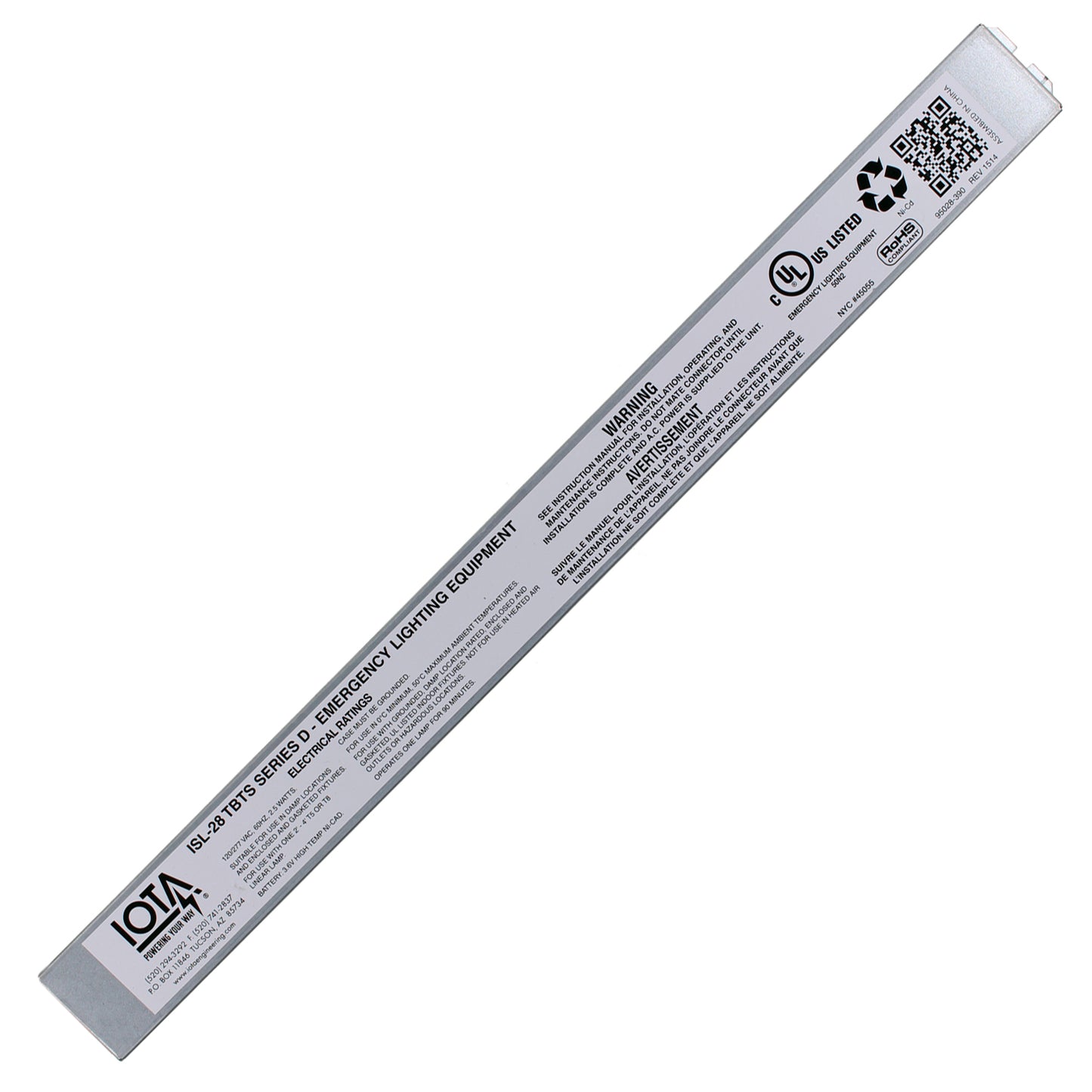 Iota Engineering Co. ISL-28-TBTS-SERIES-D