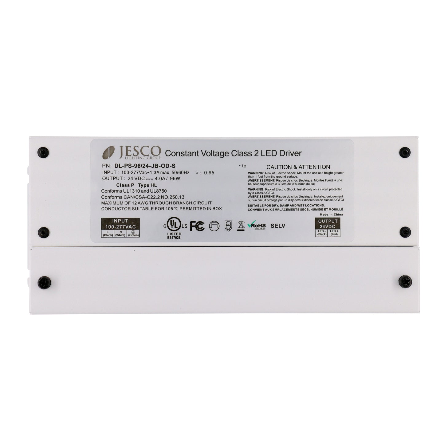 Jesco Lighting DL-PS-96/24-JB-OD-S