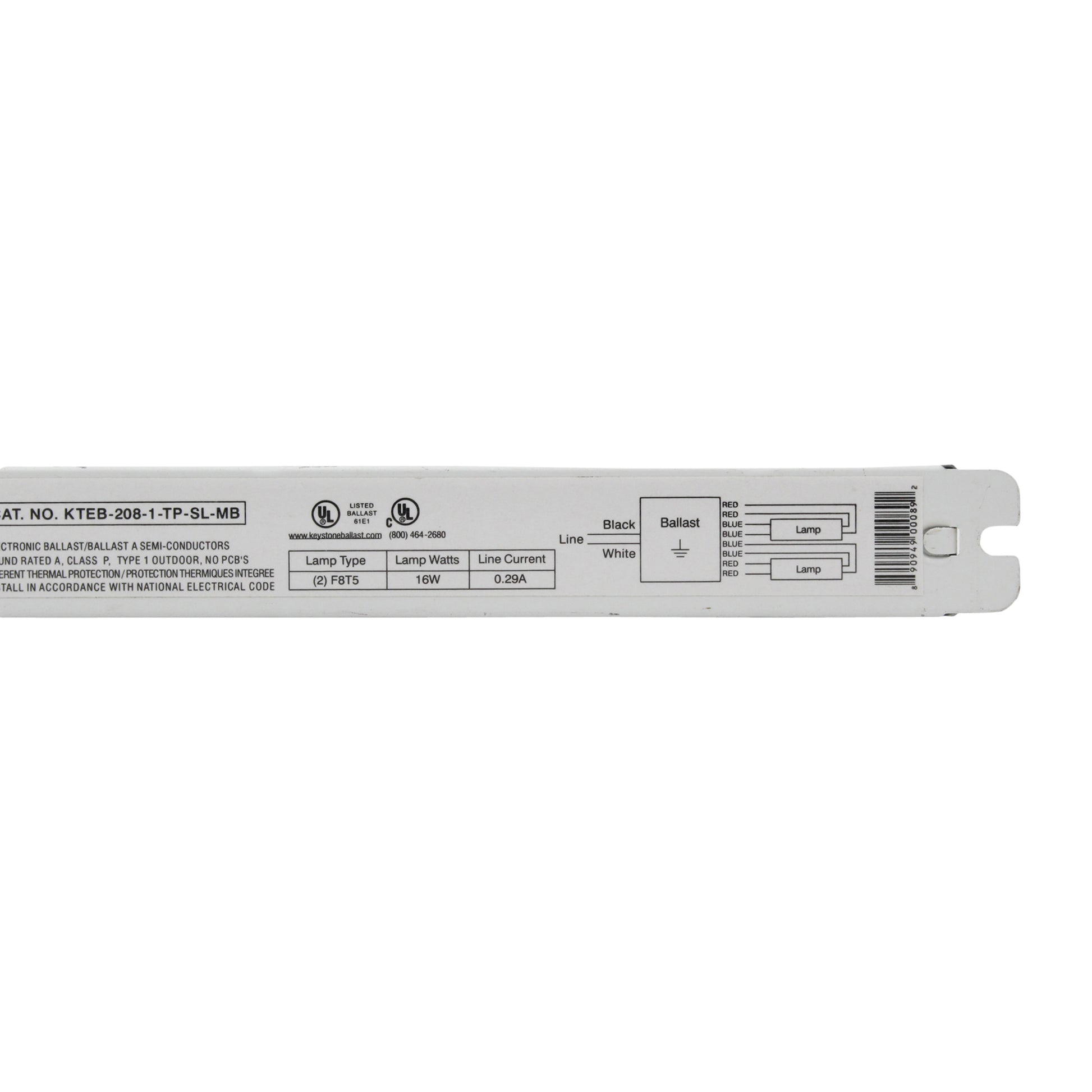 Keystone Technologies KTEB-208-1-TP-SL-MB