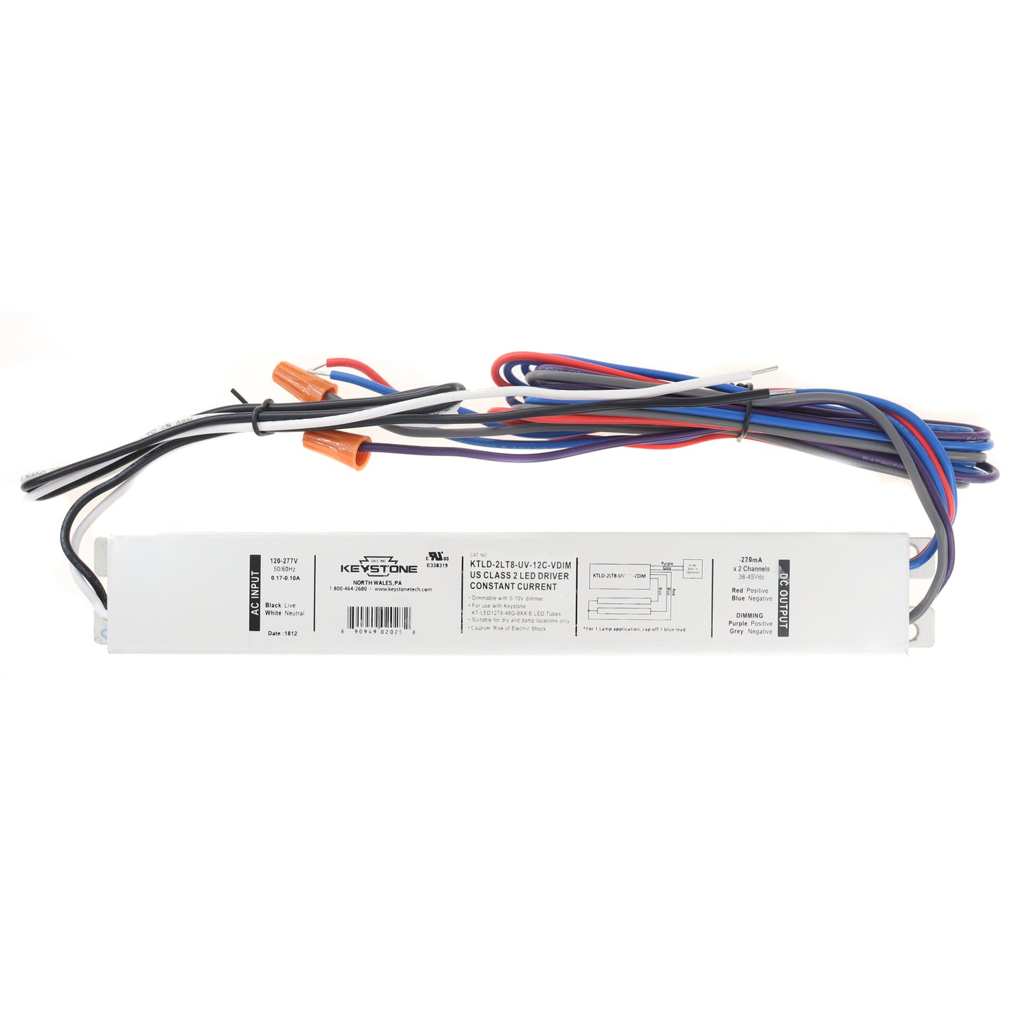 Keystone Technologies KTLD-2LT8-UV-12C-VDIM