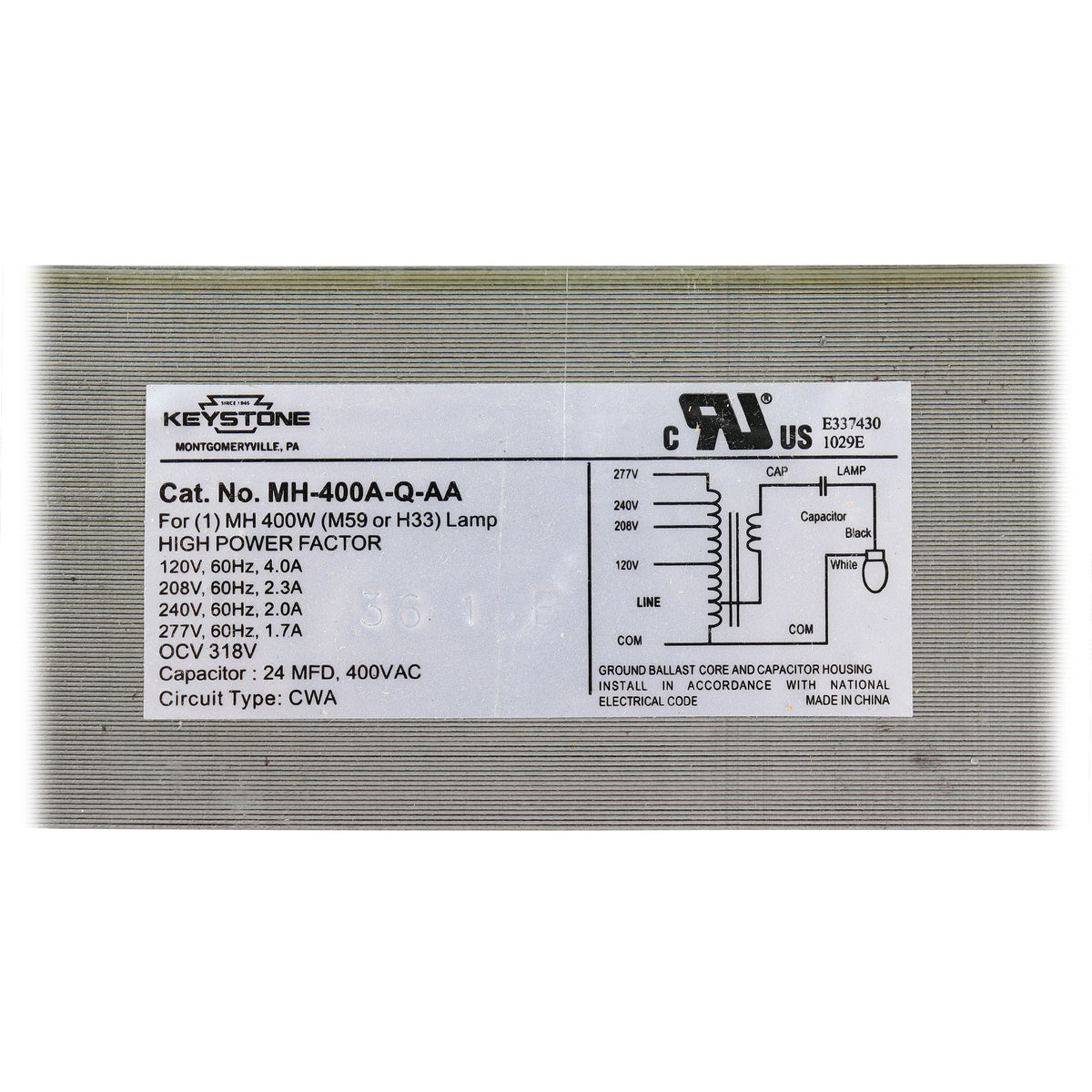 Keystone Technologies MH-400A-Q-KIT