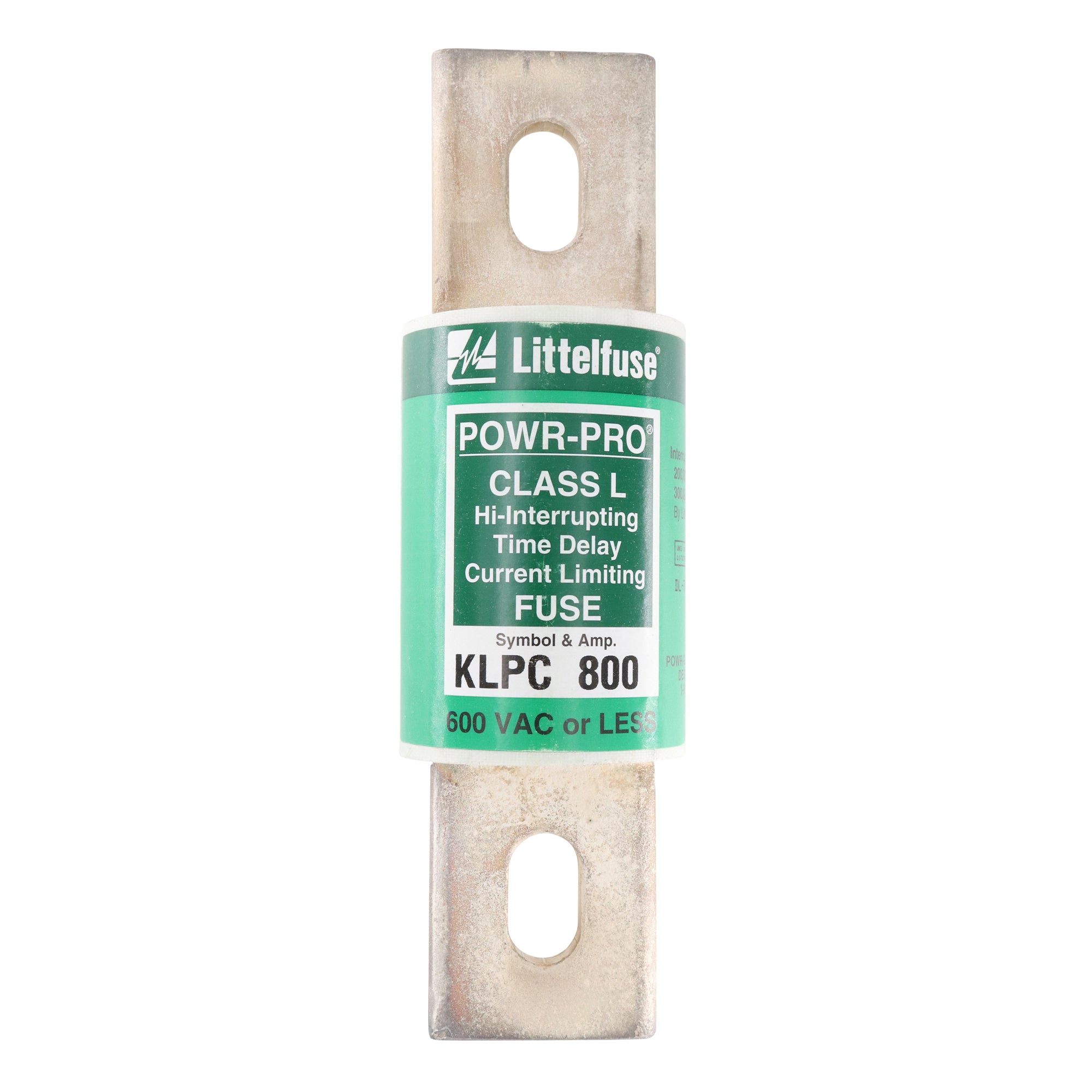 LITTELFUSE KLPC-800 CLASS L HI-INTERRUPTING TIME DELAY FUSE, 600-VAC ...