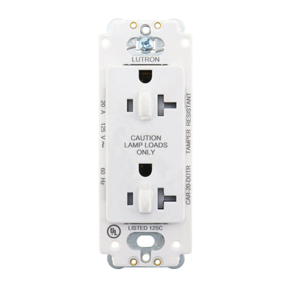 Lutron CAR-20-DDTR-WH