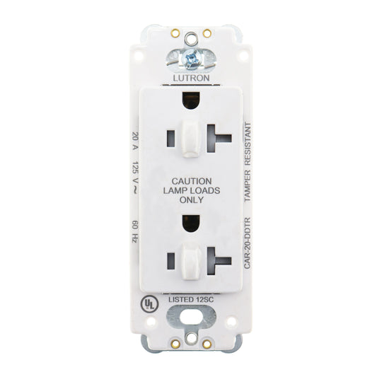Lutron CAR-20-DDTR-WH