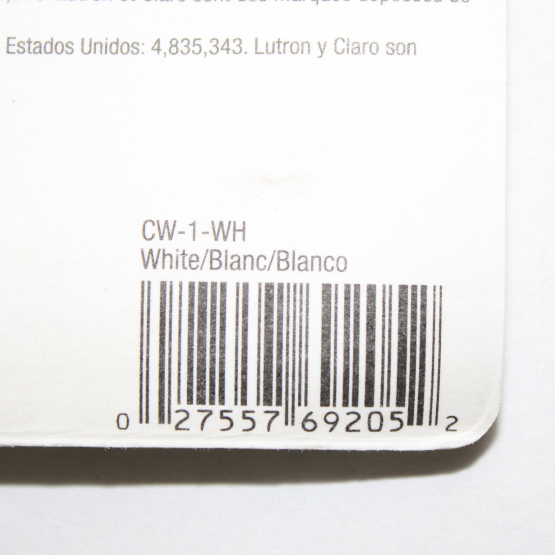 Lutron CW-1-WH