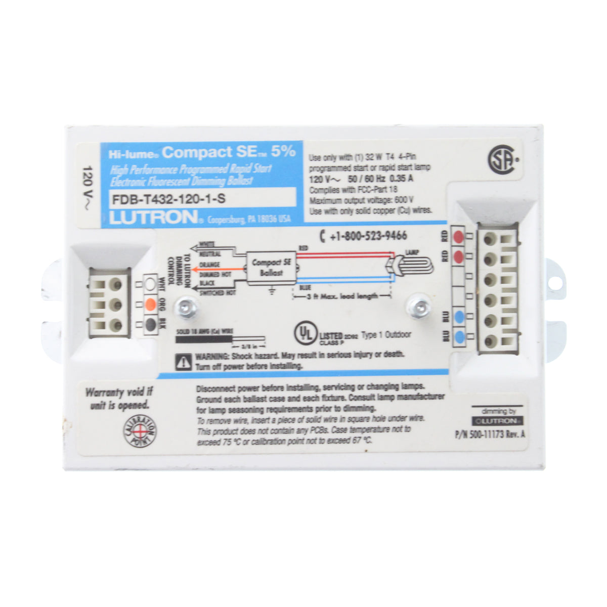 Lutron FDB-T432-120-1-S