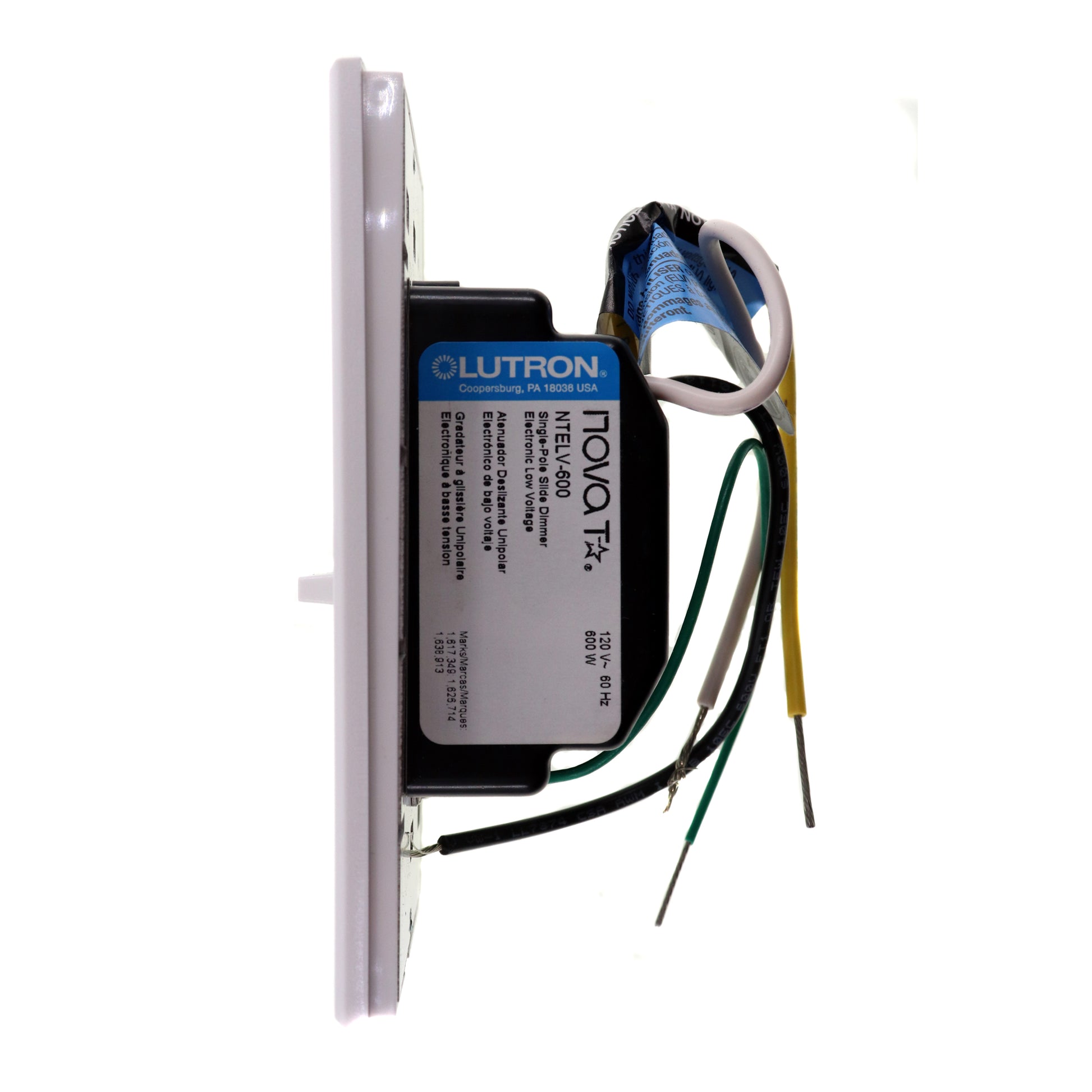 Lutron NTELV-600-WH