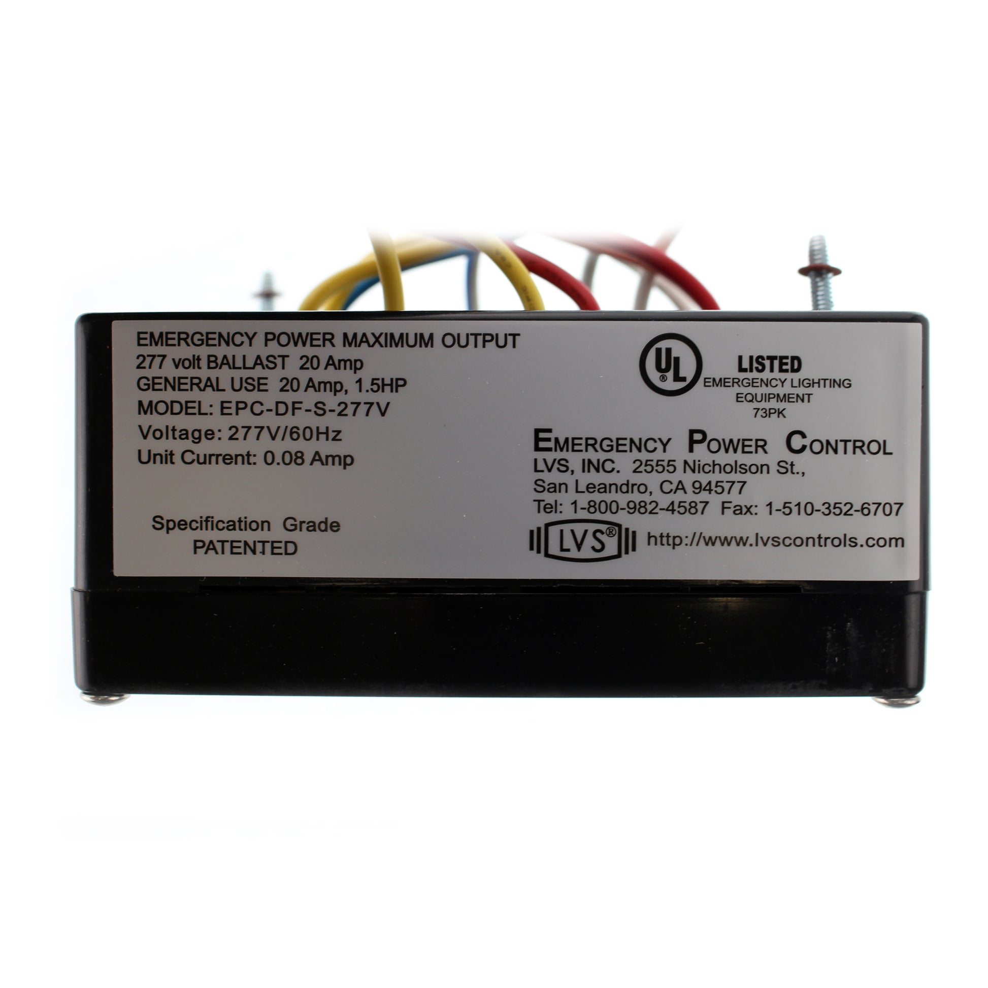 LVS Controls EPC-DF-S-277V