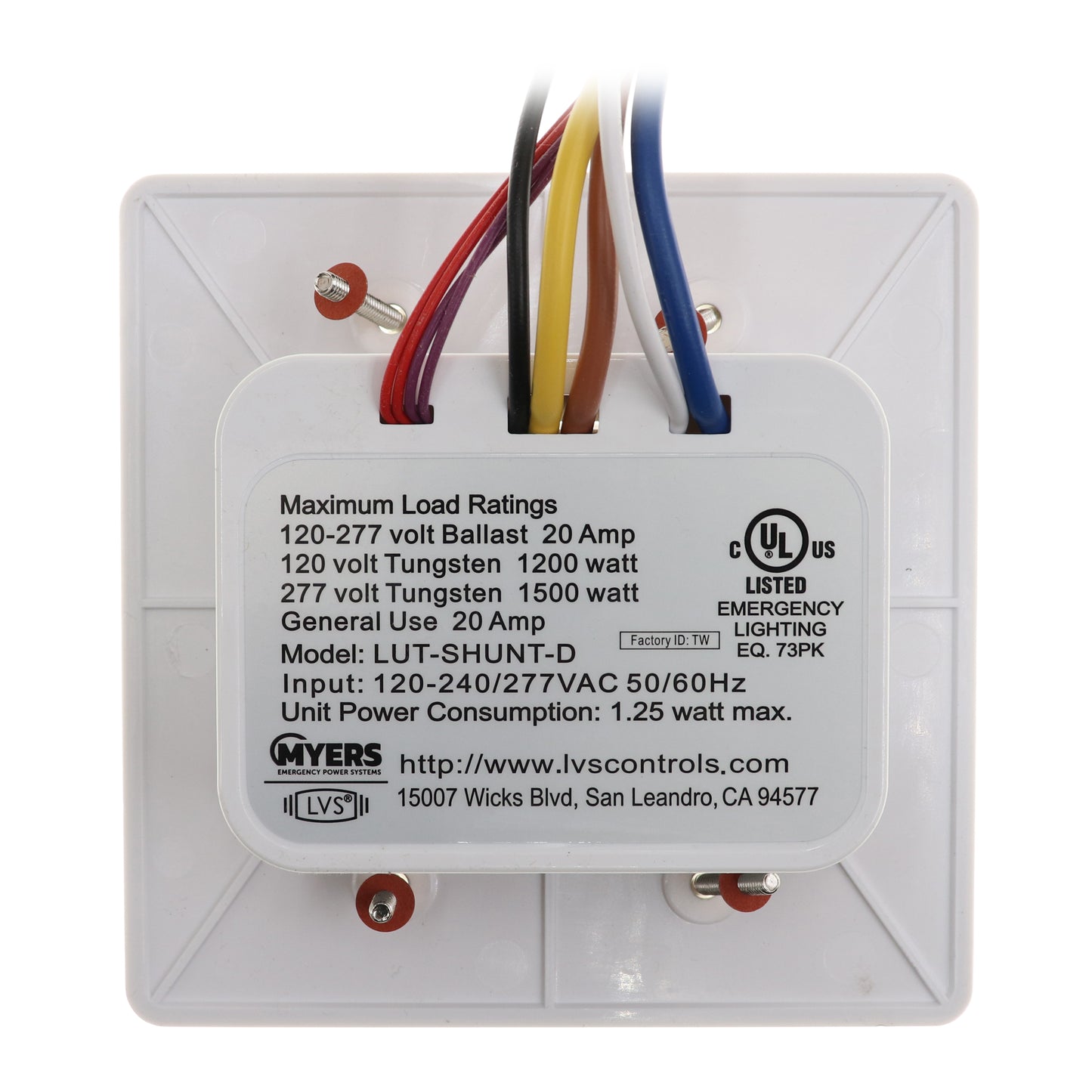 LVS Controls LUT-SHUNT-D