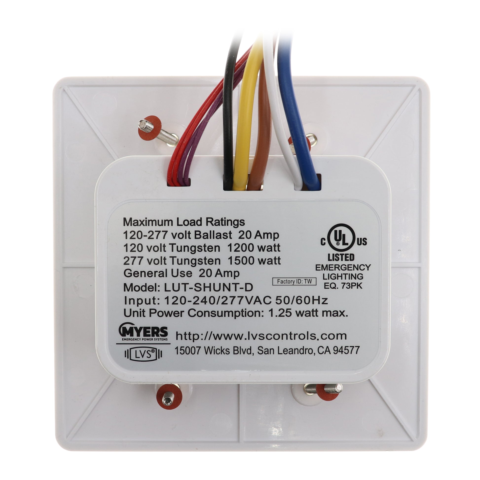 LVS Controls LUT-SHUNT-D