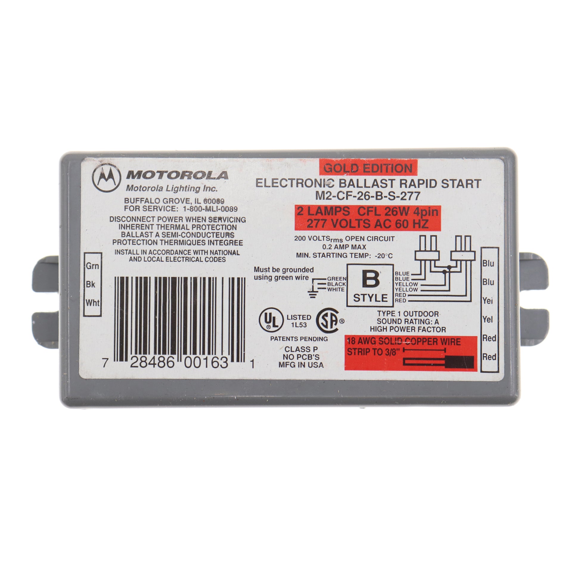 Motorola M2-CF-26-B-S-277