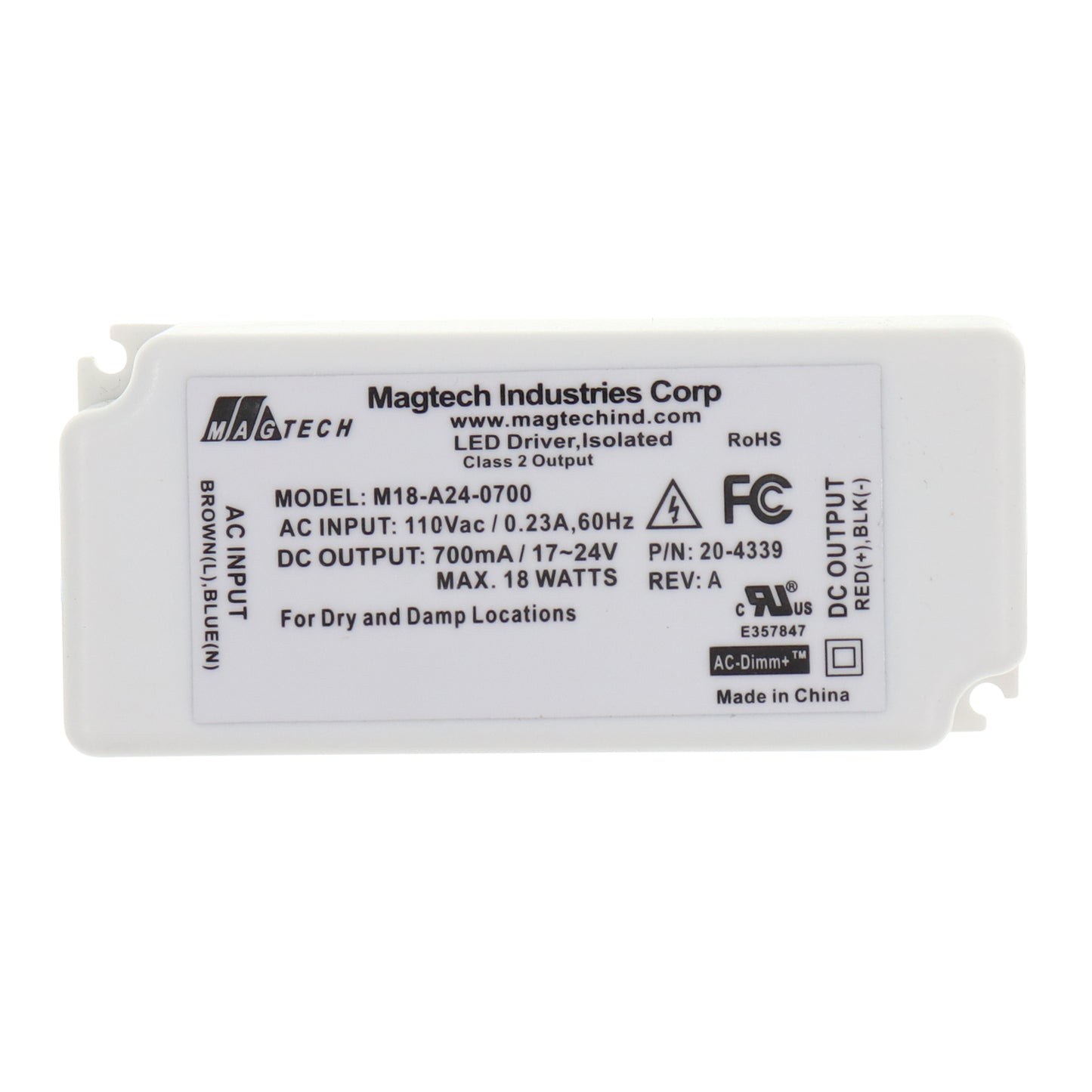 Magtech Industries M18-A24-0700