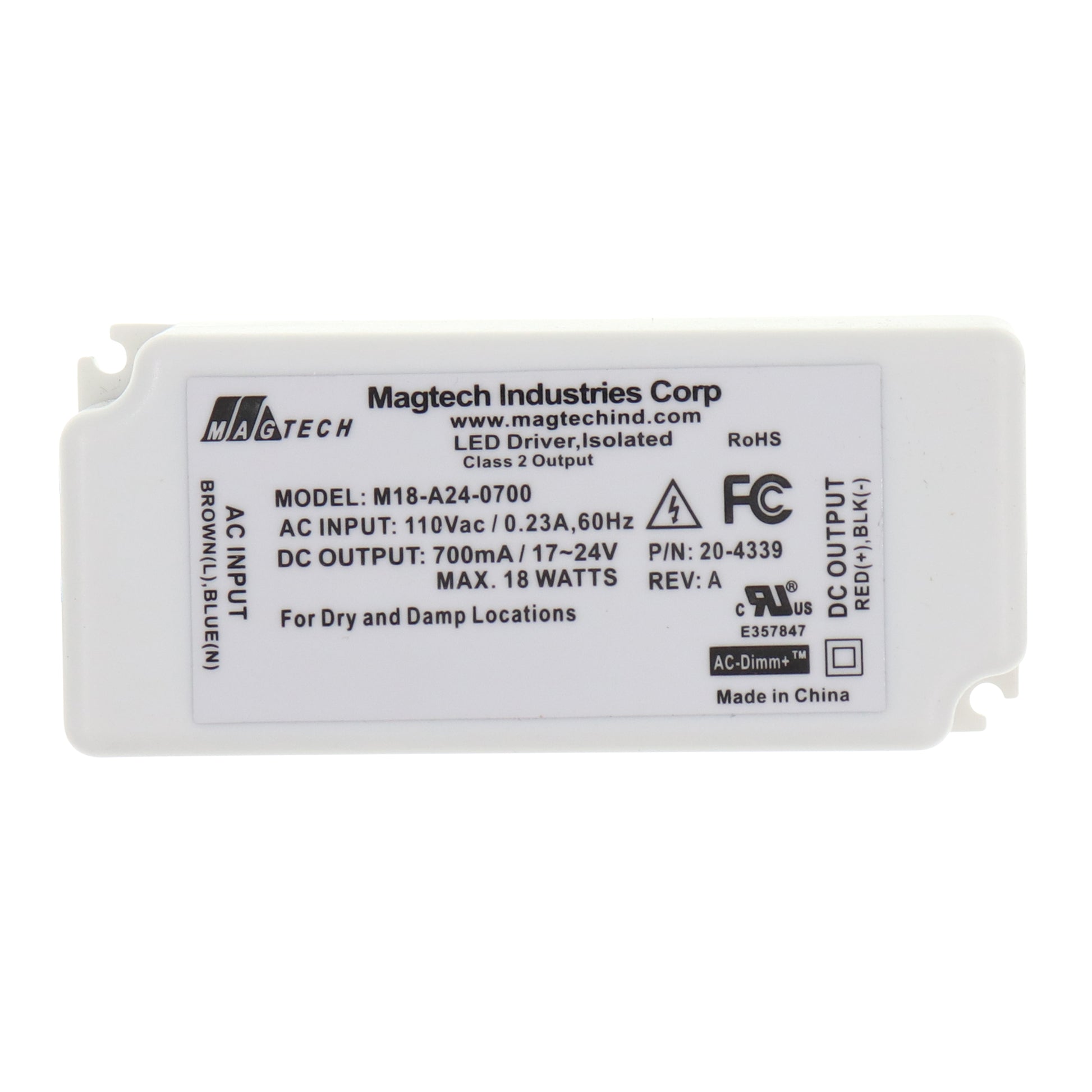 Magtech Industries M18-A24-0700