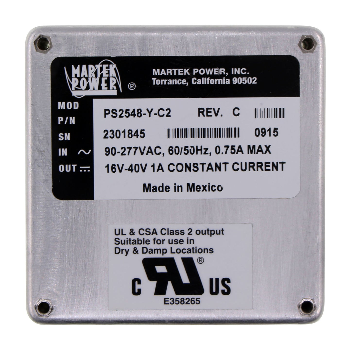 Martek Power PS2548-Y-C2