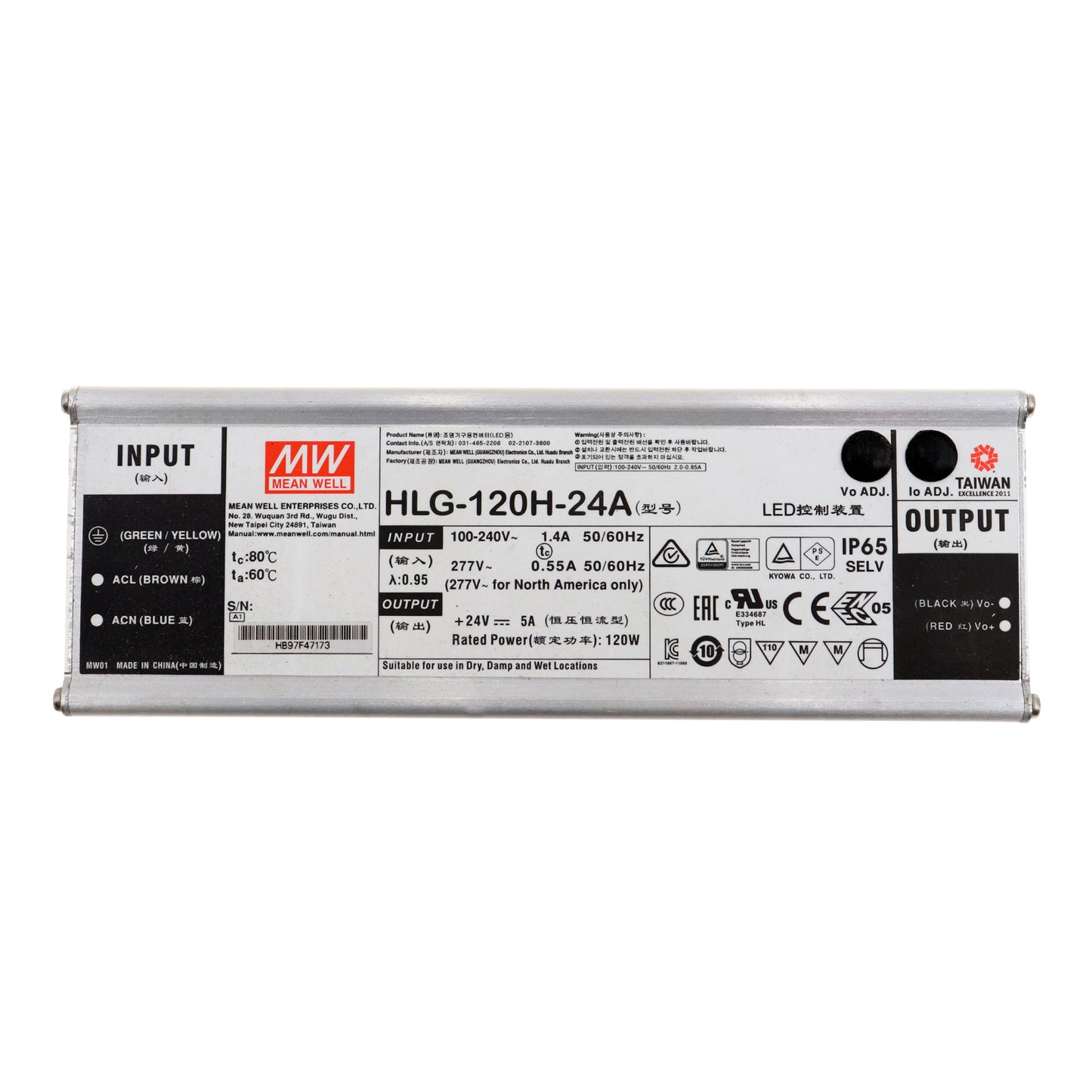 MEAN WELL HLG-120H-24A