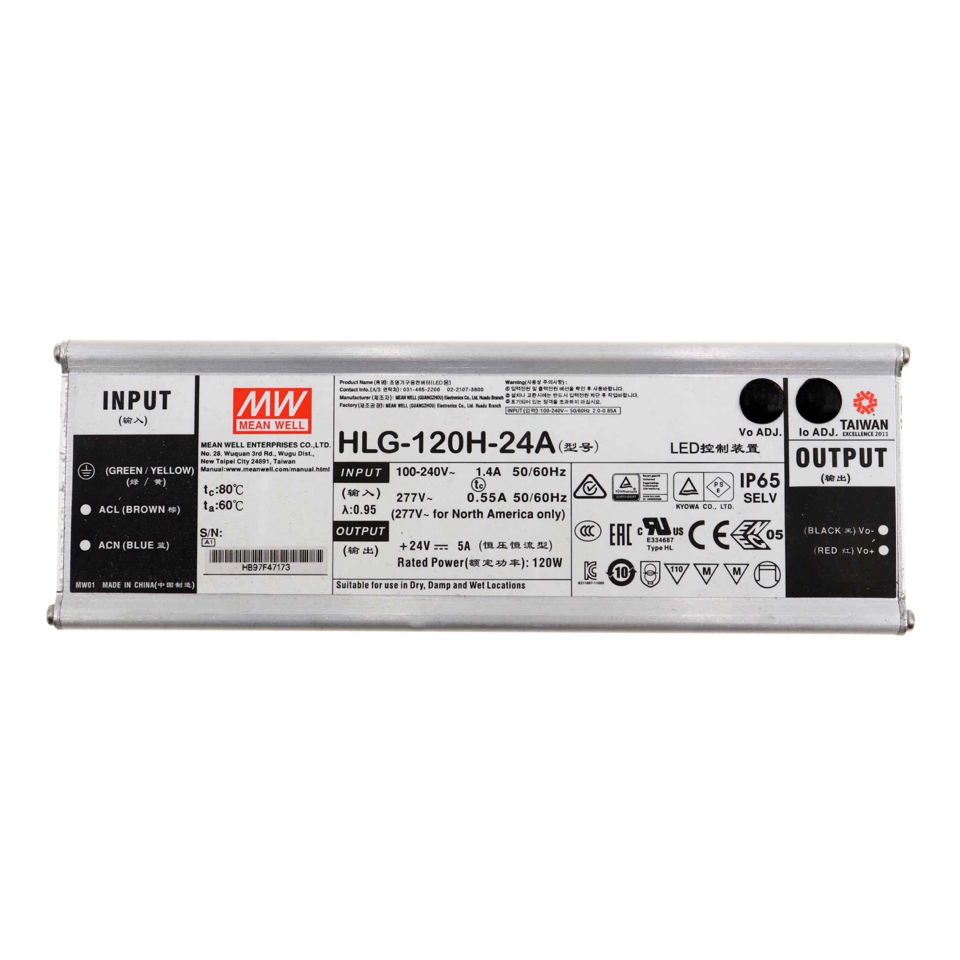 MEAN WELL HLG-120H-24A