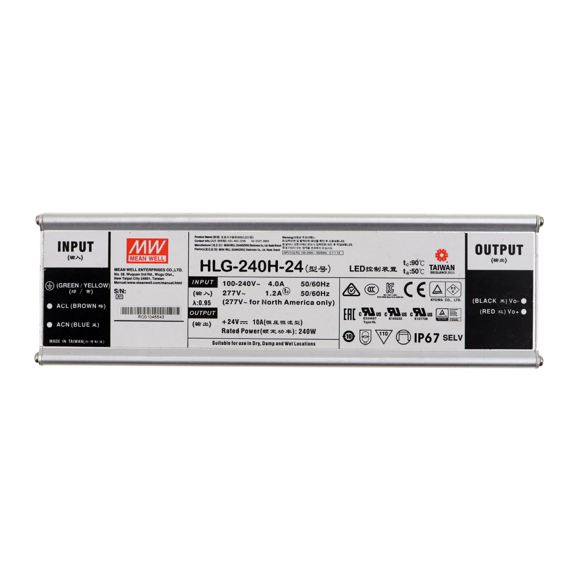 MEAN WELL HLG-240H-24A