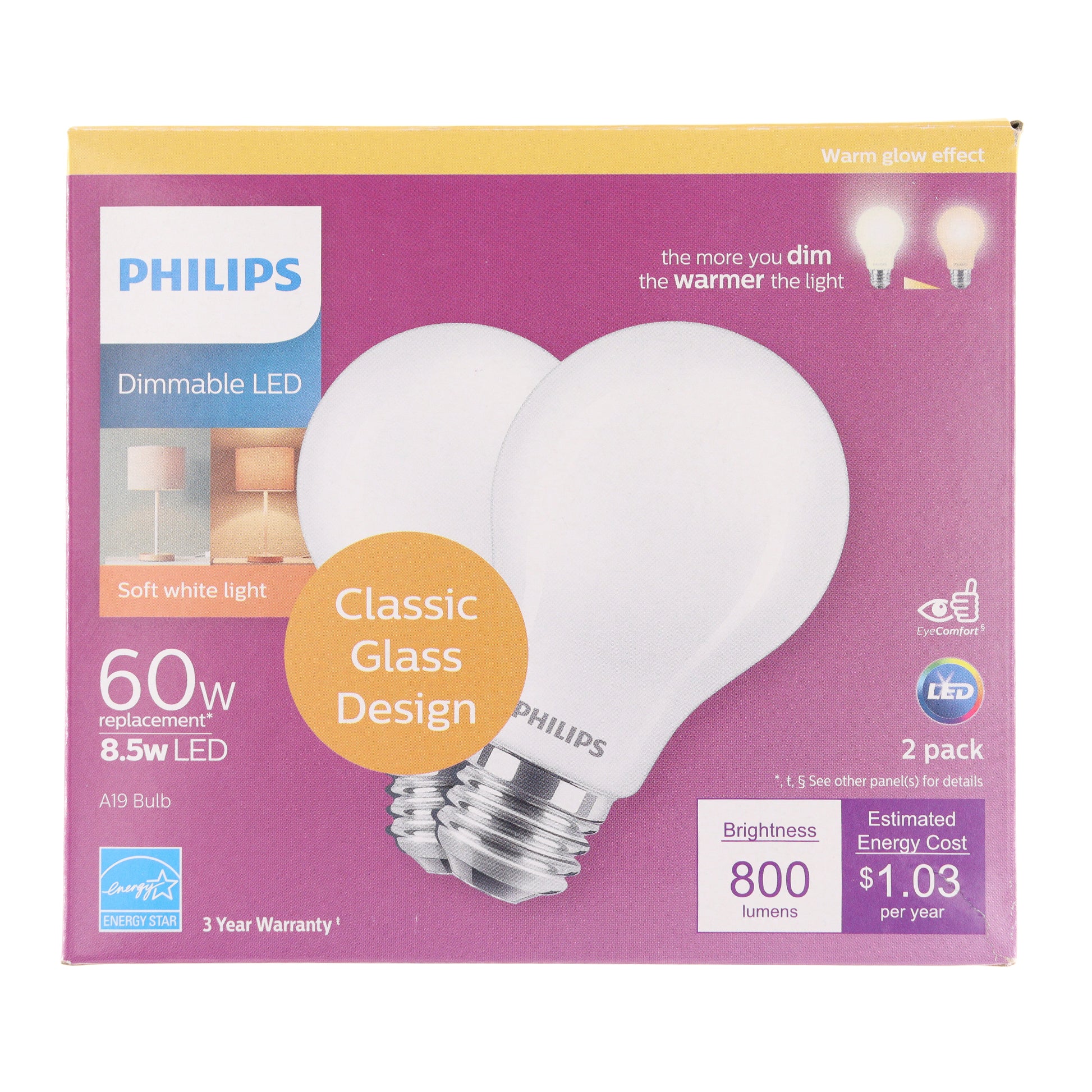 Philips 8.5A19/PER/927-22/FR/G/WGX4/2FBT20