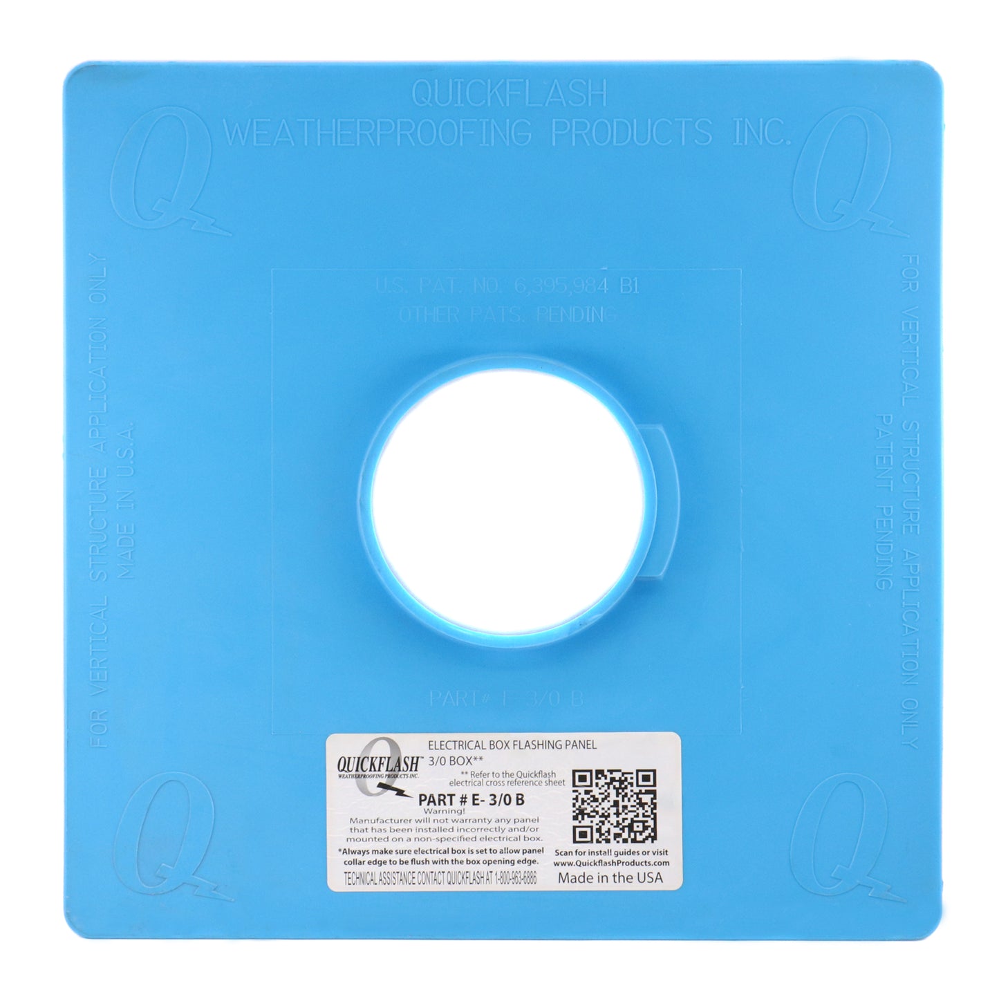 QuickFlash Weatherproofing Products Inc. E-3/0-B