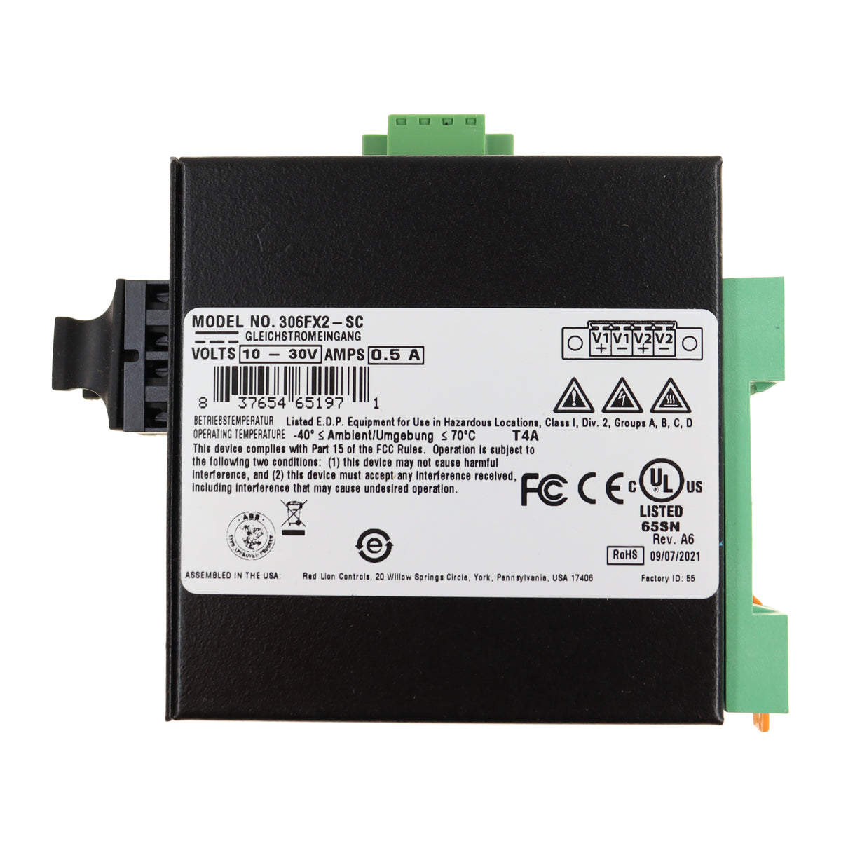 Red Lion Controls 306FX2-SC