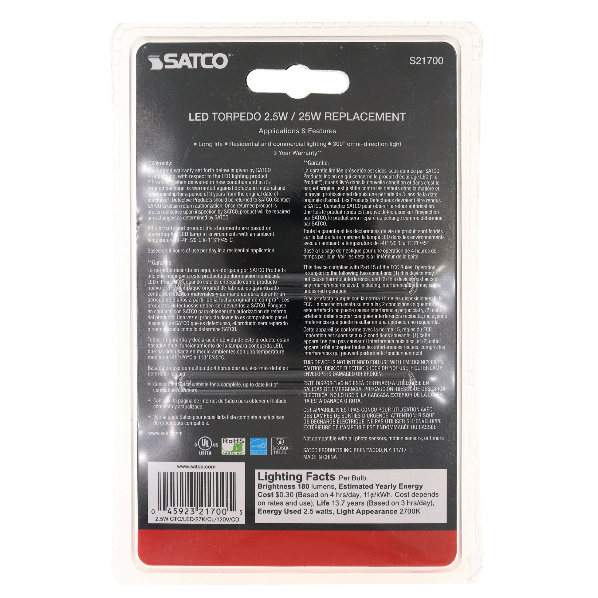 SATCO S21700