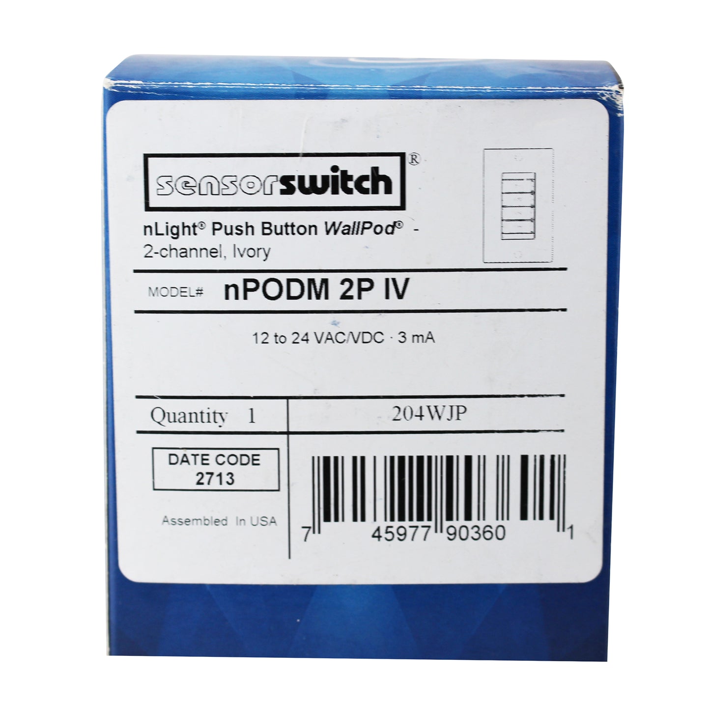 Sensor Switch NPODM-2P-IV
