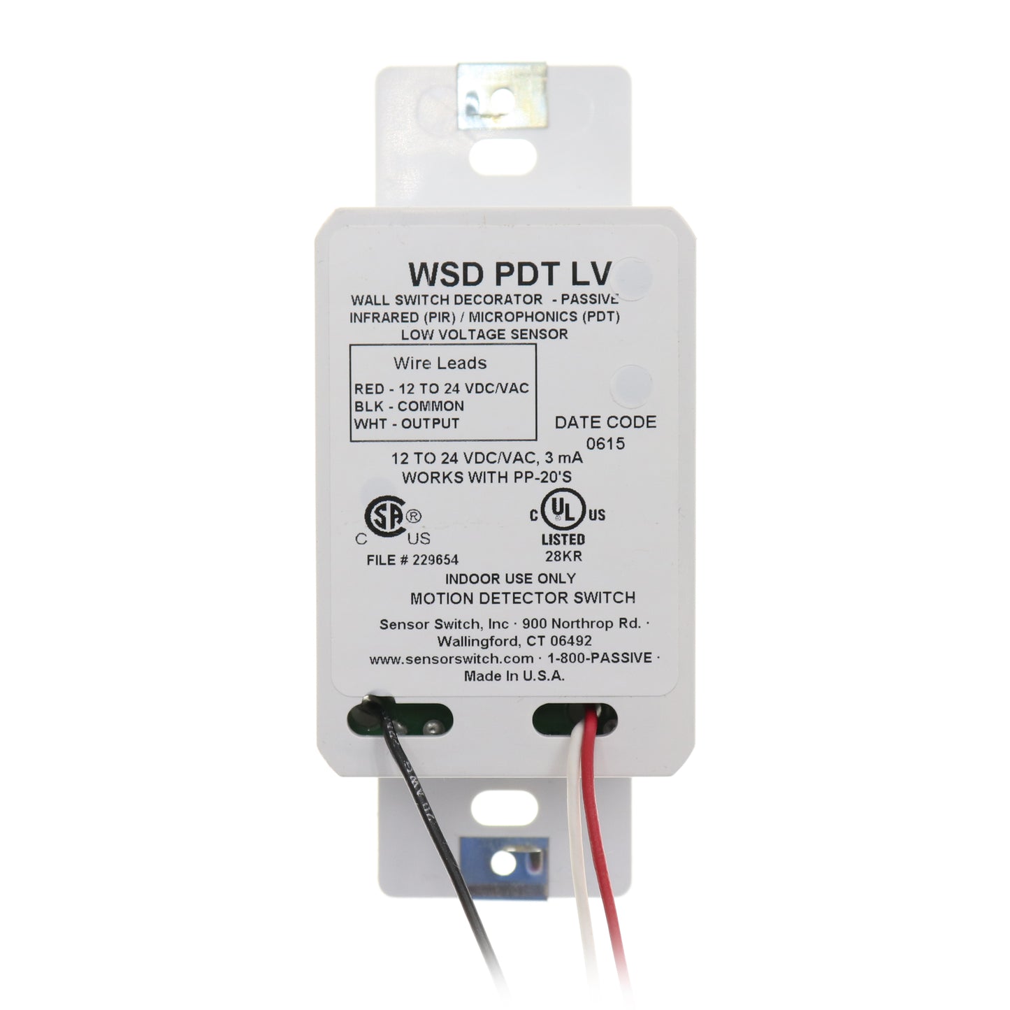 Sensor Switch WSD-PDT-LV-WH