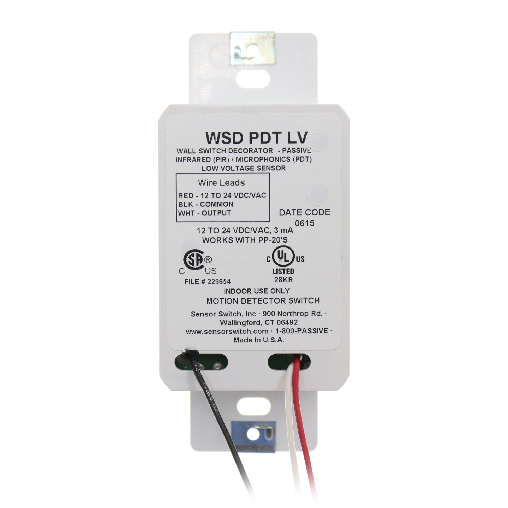 Sensor Switch WSD-PDT-LV-WH