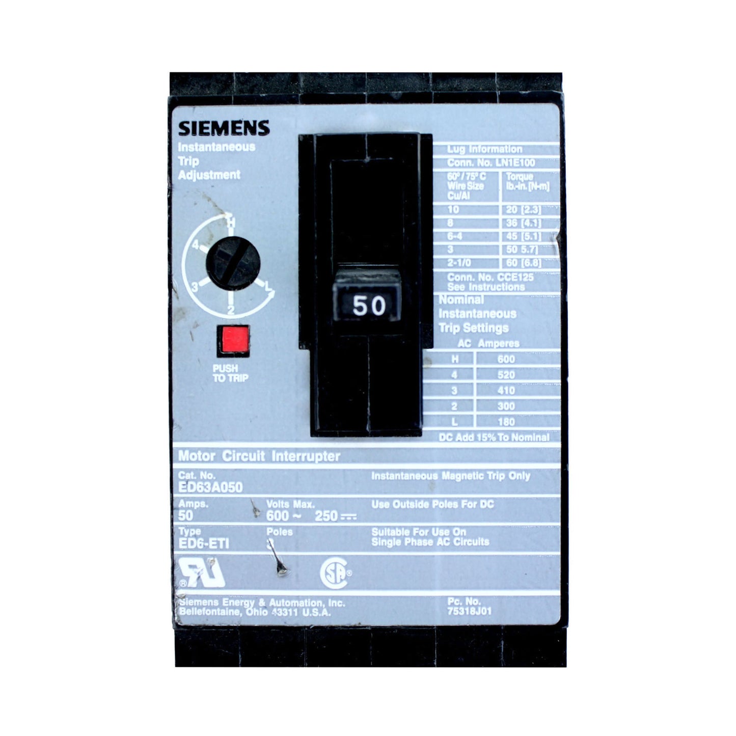 Siemens ED63A050