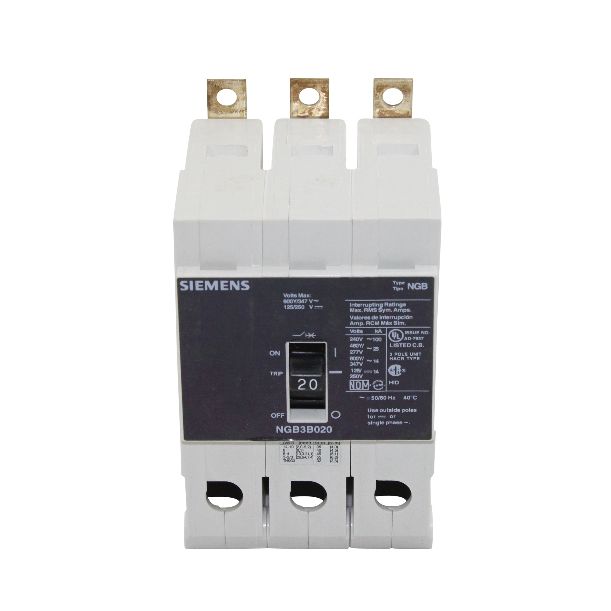 Siemens 5SY46206 5SY4620-6 Leitungsschutzschalter 20A 230 V, 400V Siemens 5SY46206 5SY4620-6 Leitungsschutzschalter 20A 230 V, 400V