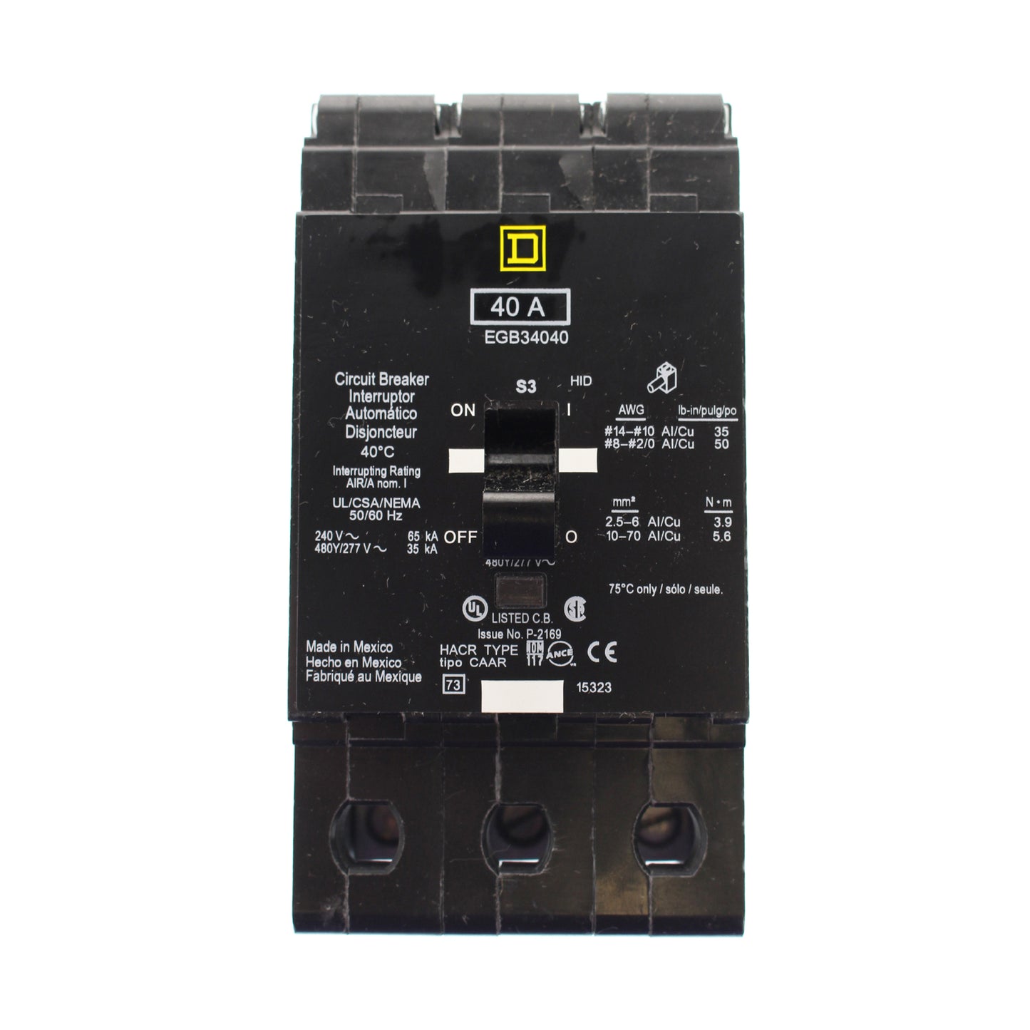 Square D EGB34040