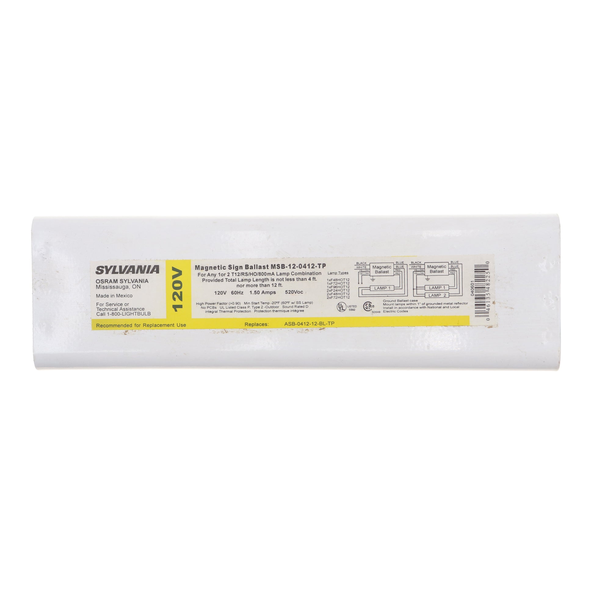 Sylvania MSB-12-0412-TP