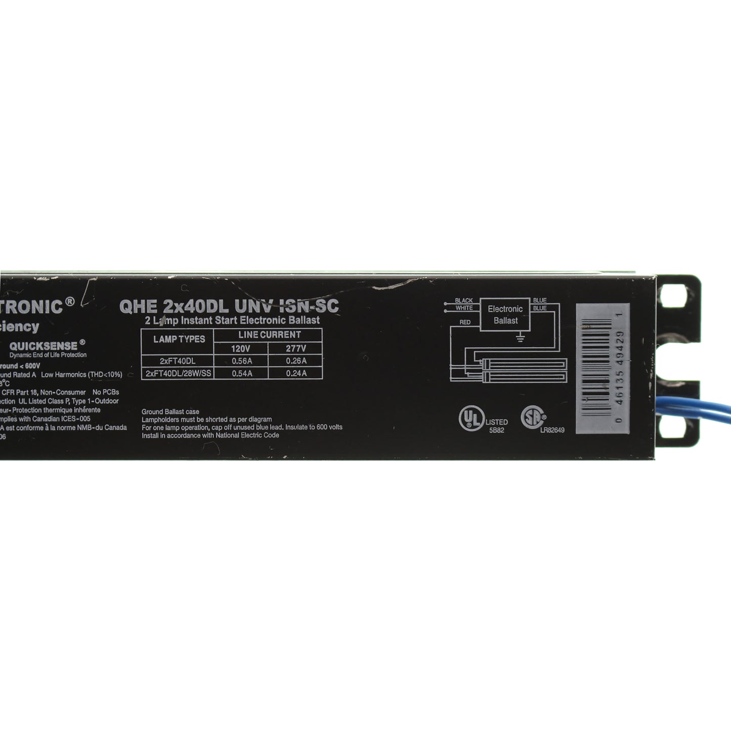 Sylvania QHE2x40DL-UNV-ISN-SC