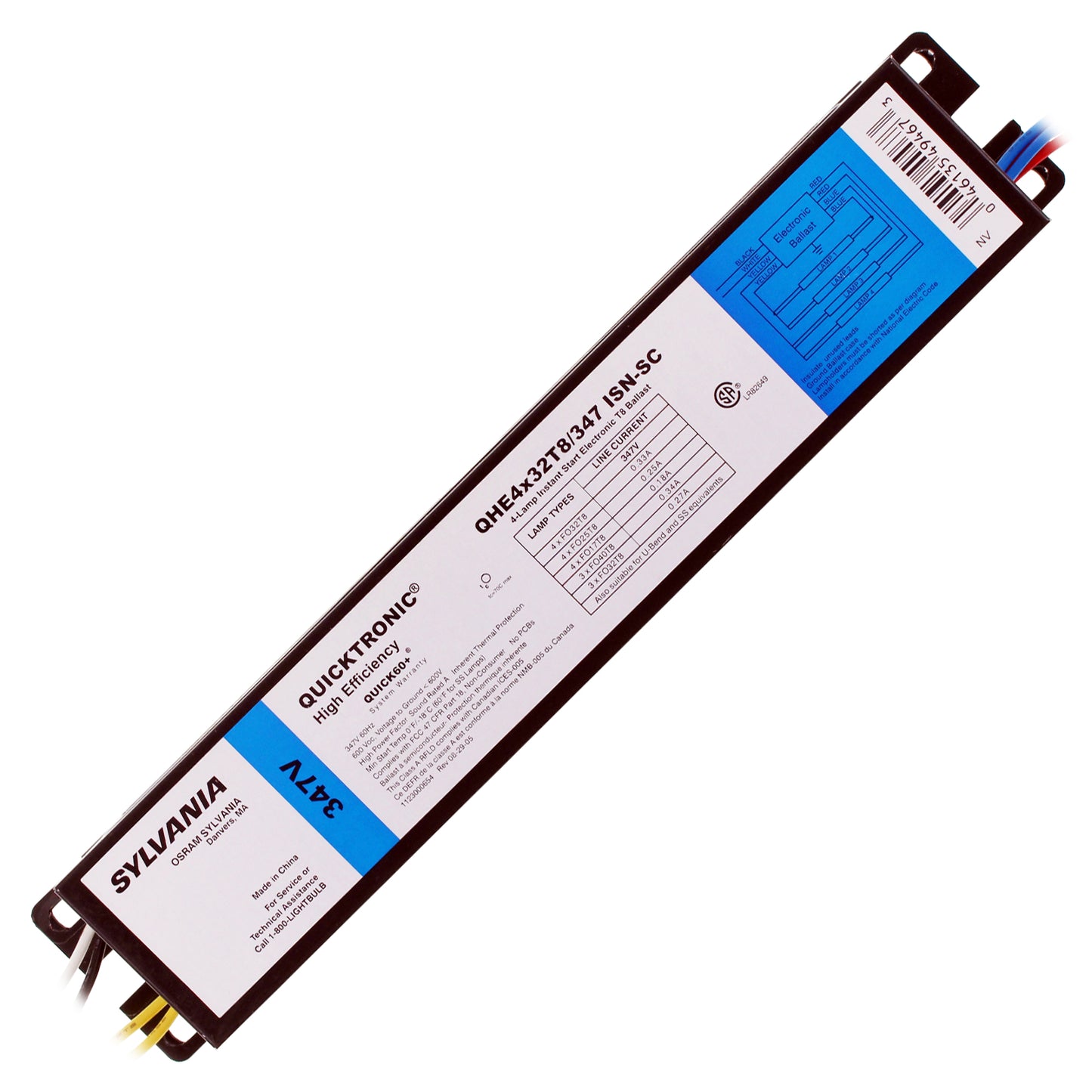 Sylvania QHE4x32T8/347-ISN-SC