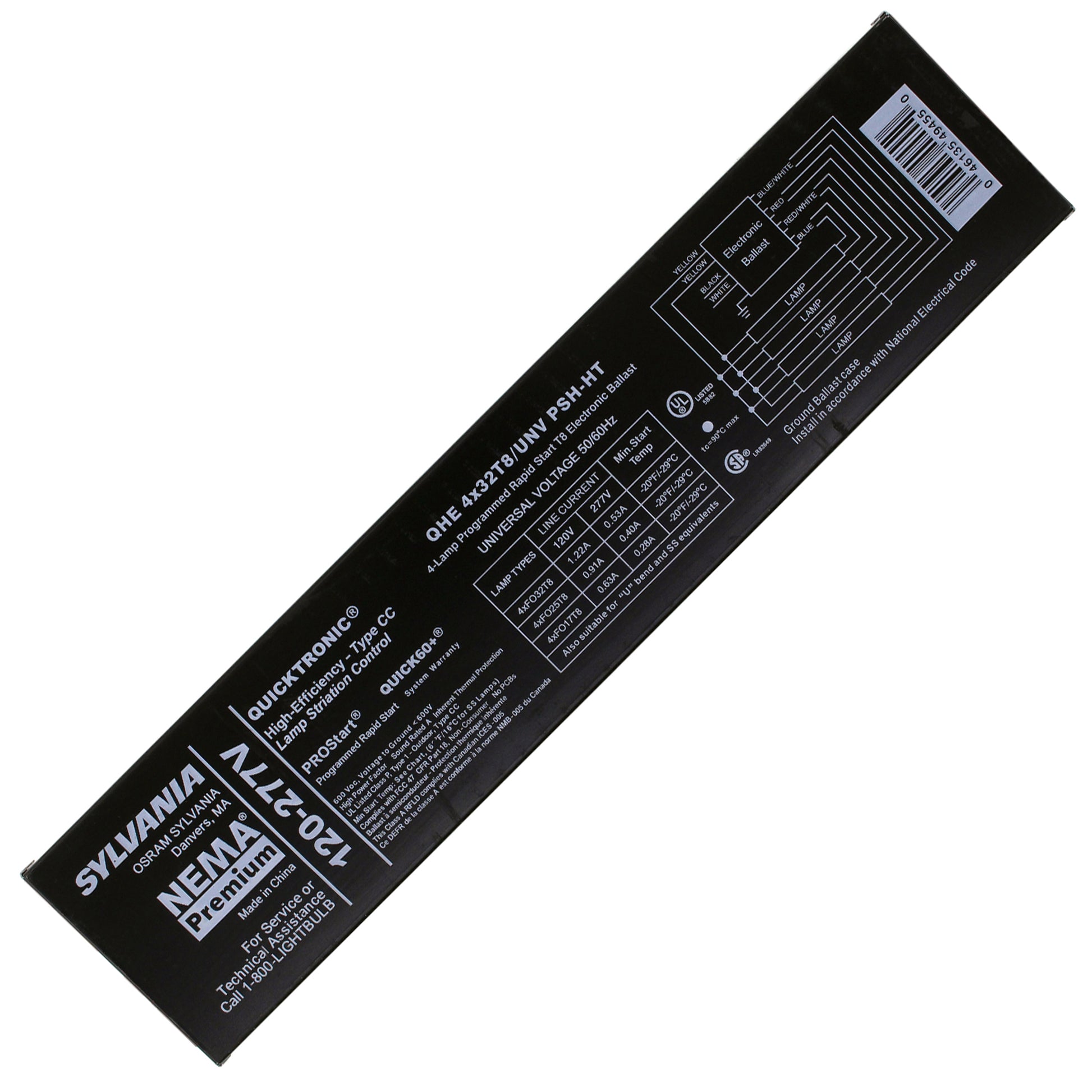 Sylvania QHE4x32T8/UNV-PSH-HT