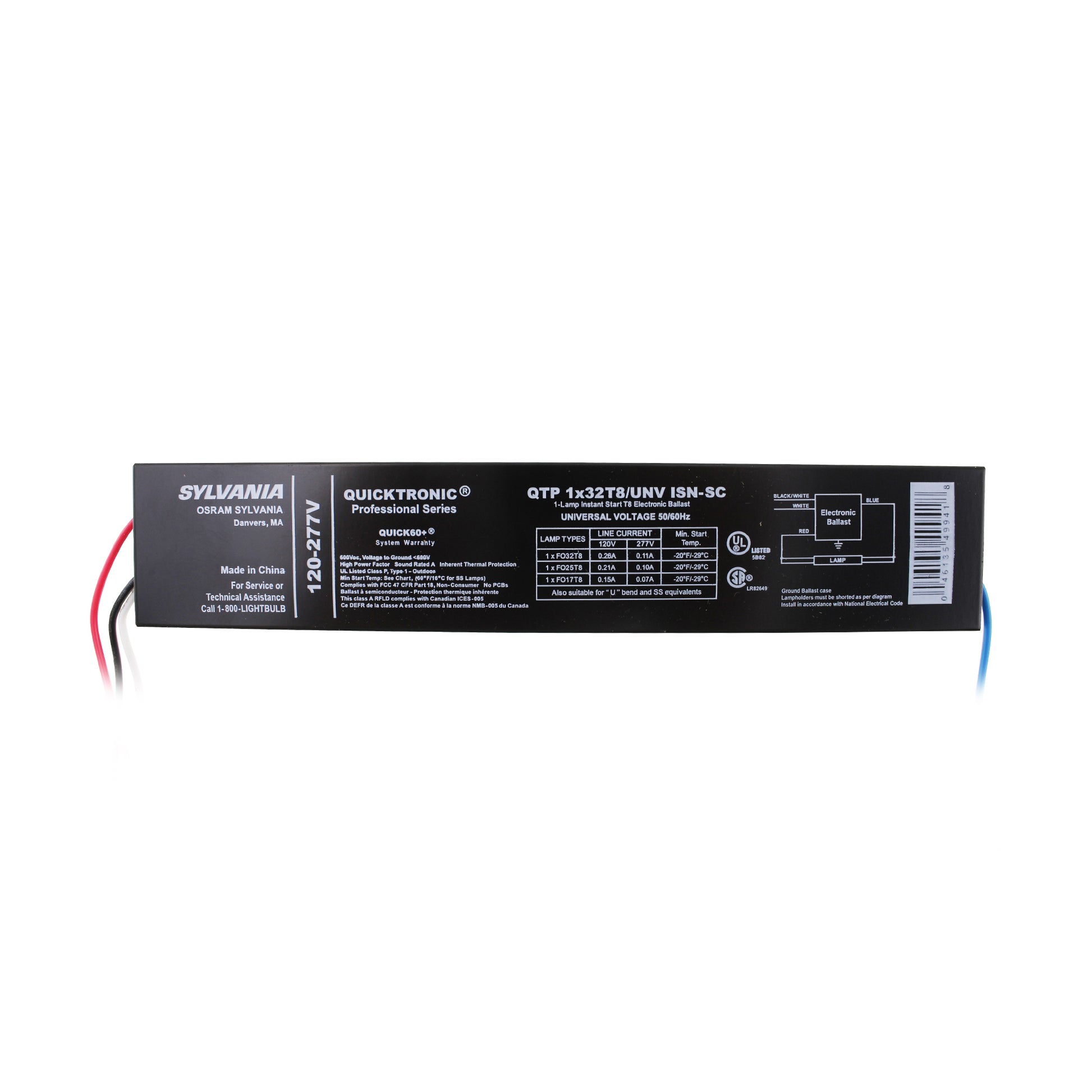 Sylvania QTP1x32T8/UNV-ISN-SC