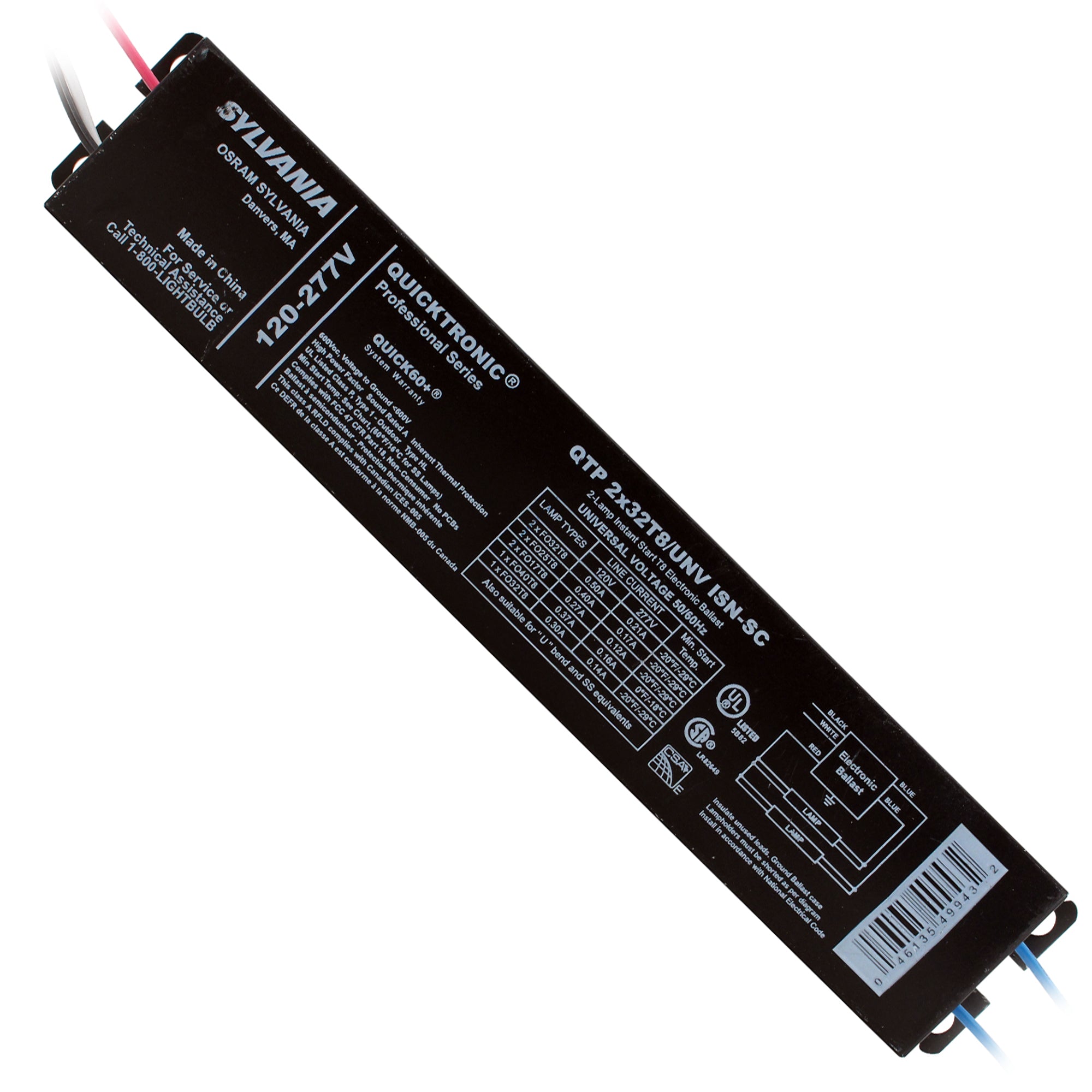 ラパ産ポイント-143-2 SYLVANIA QTP-2X32T8/UNV-ISN-SC ELECTRONIC FLUORESCENT BALLAST, 2